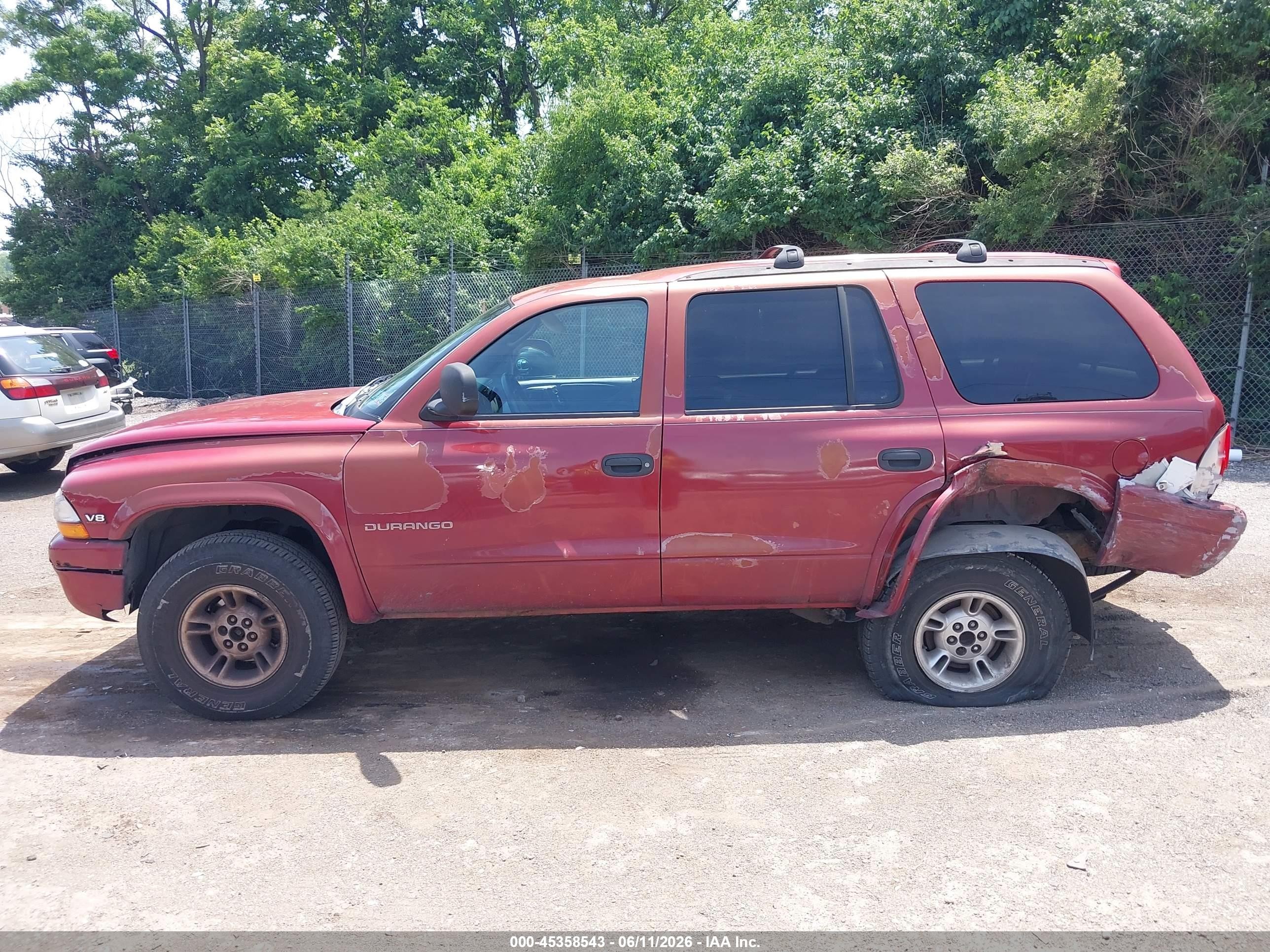 1999 Dodge Durango   Red vin: 1B4HS28Y6XF682132