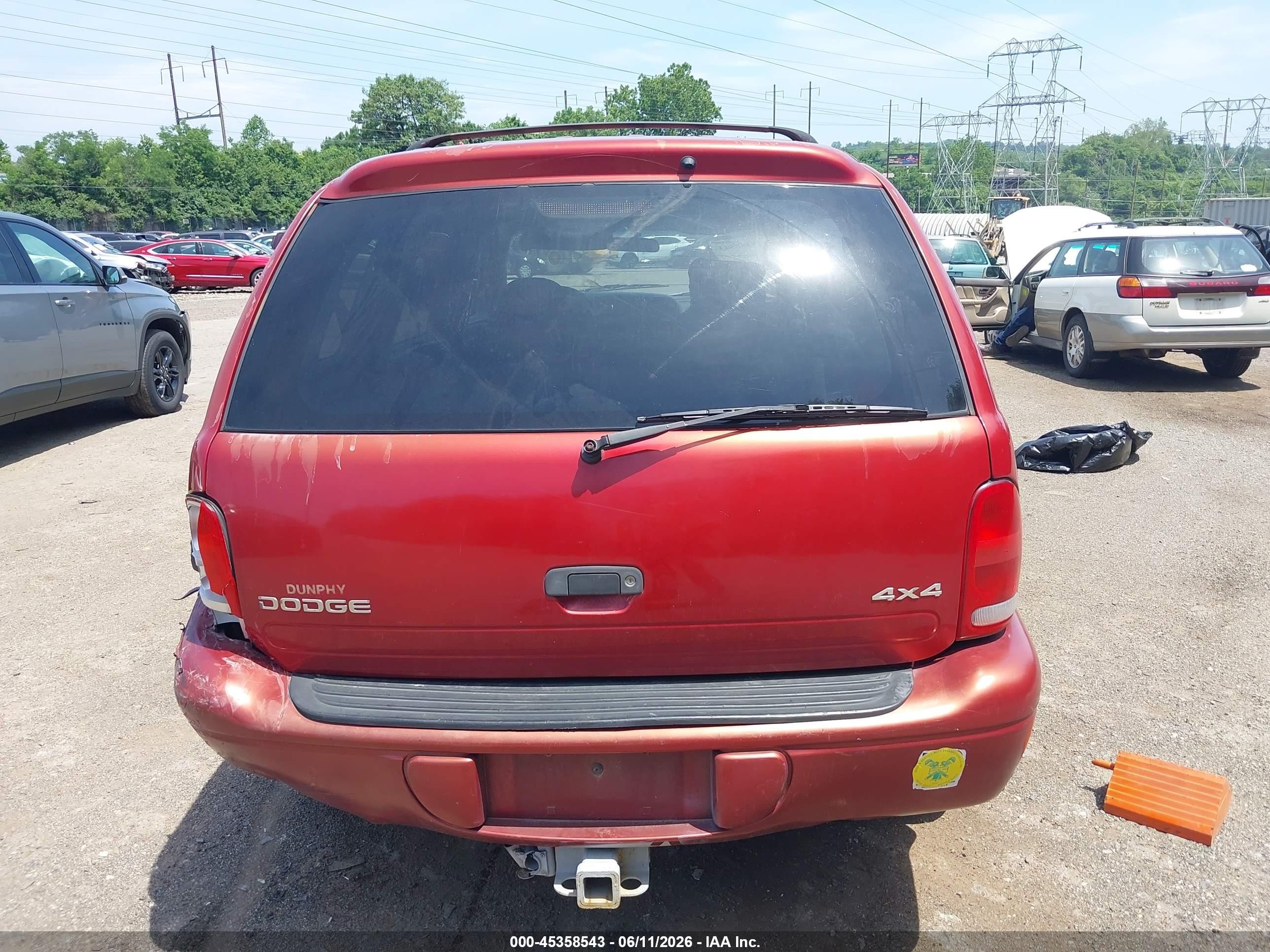 1999 Dodge Durango   Red vin: 1B4HS28Y6XF682132