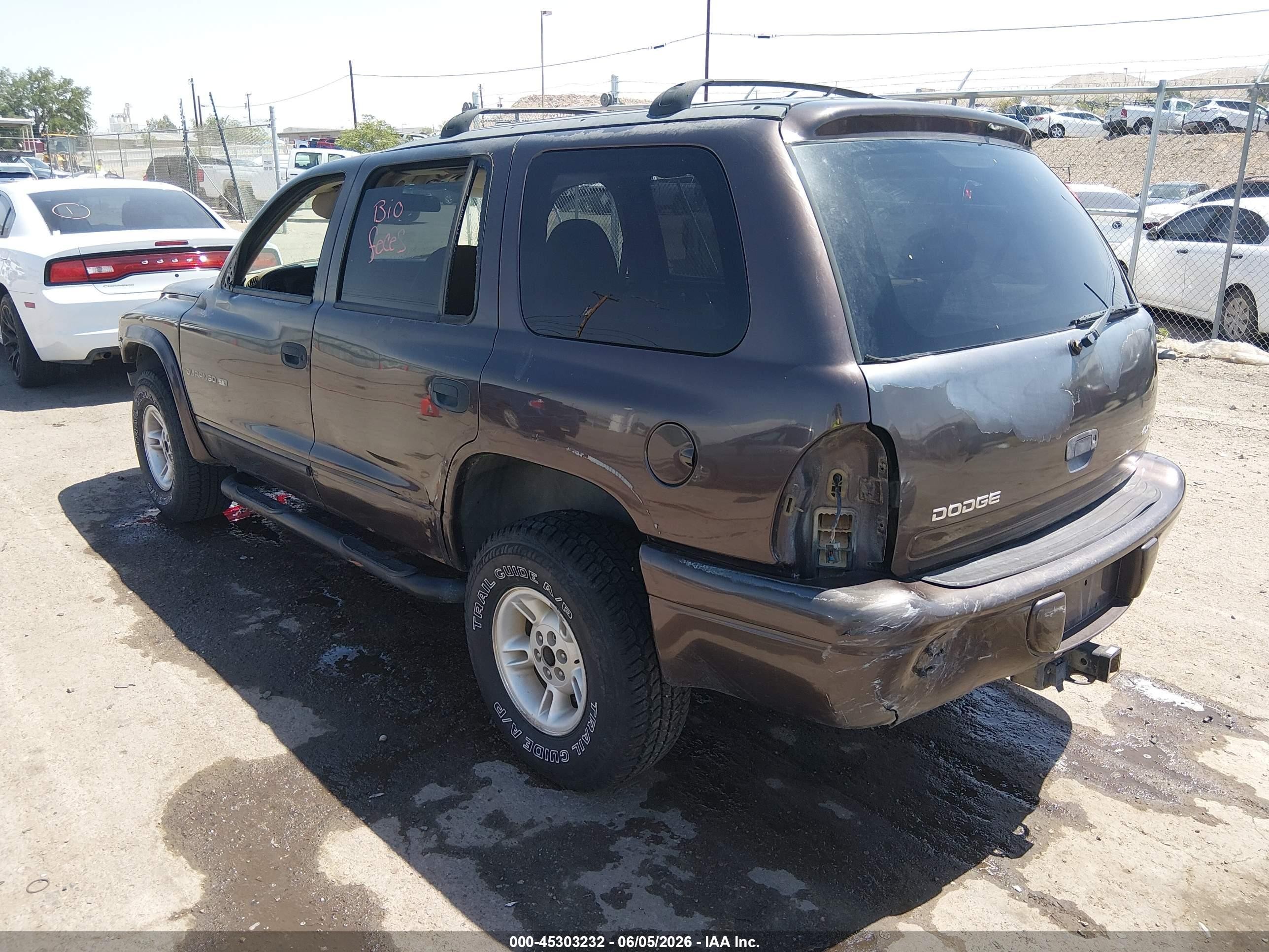 1998 Dodge Durango Slt Burgundy vin: 1B4HS28Y7WF185833