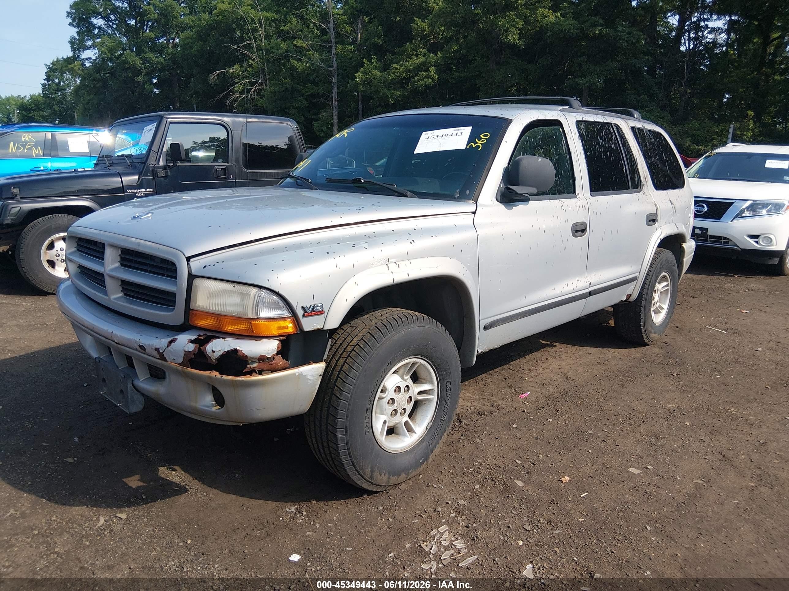 1999 Dodge Durango   Silver vin: 1B4HS28Y8XF519241