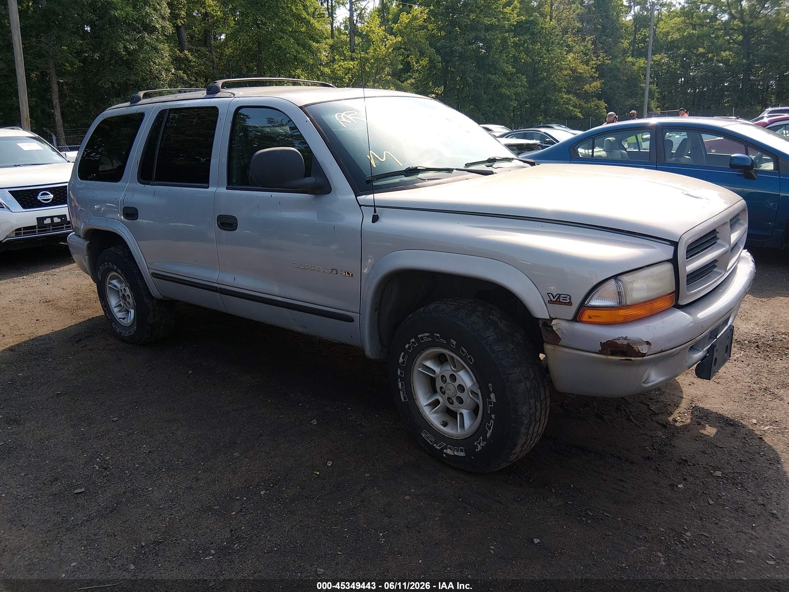 1999 Dodge Durango   Silver vin: 1B4HS28Y8XF519241