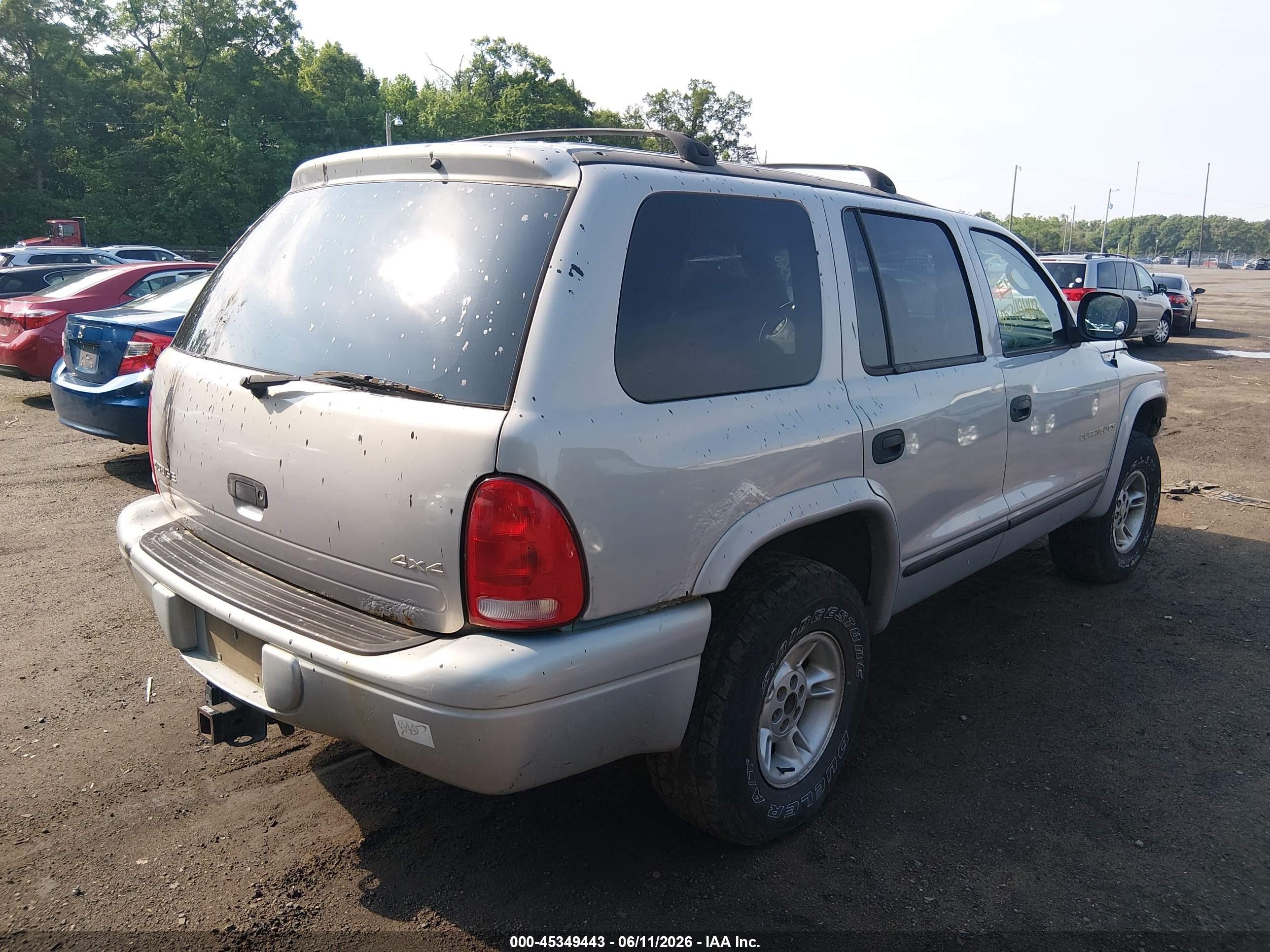 1999 Dodge Durango   Silver vin: 1B4HS28Y8XF519241