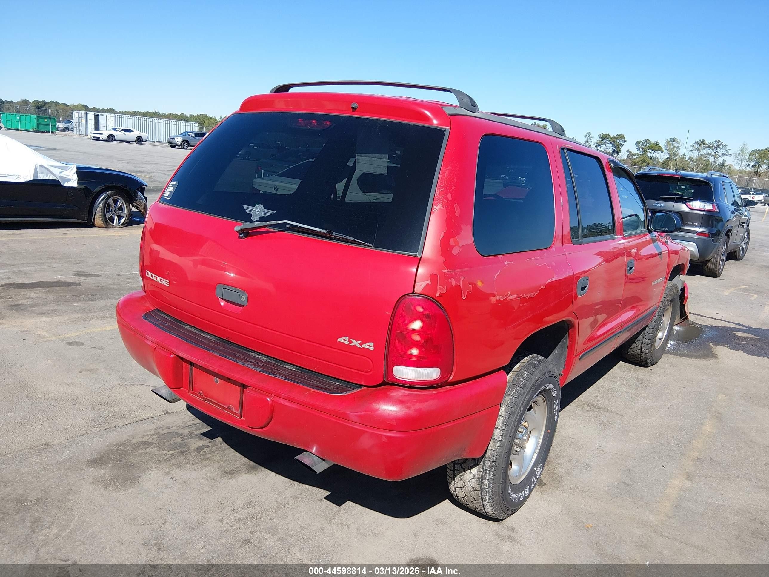 1998 Dodge Durango Slt Red vin: 1B4HS28Y9WF187602