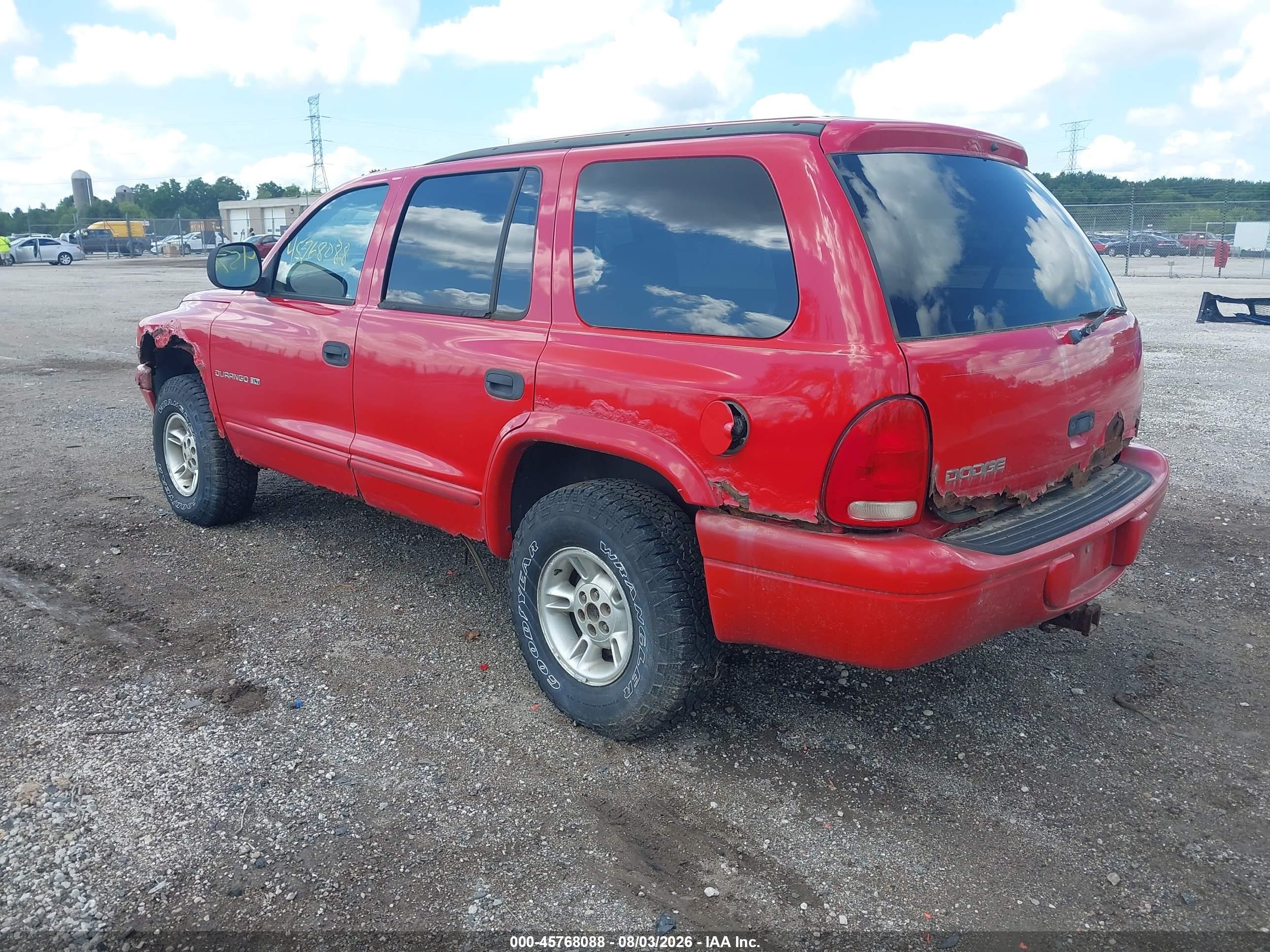 1999 Dodge Durango Red vin: 1B4HS28Y9XF588441