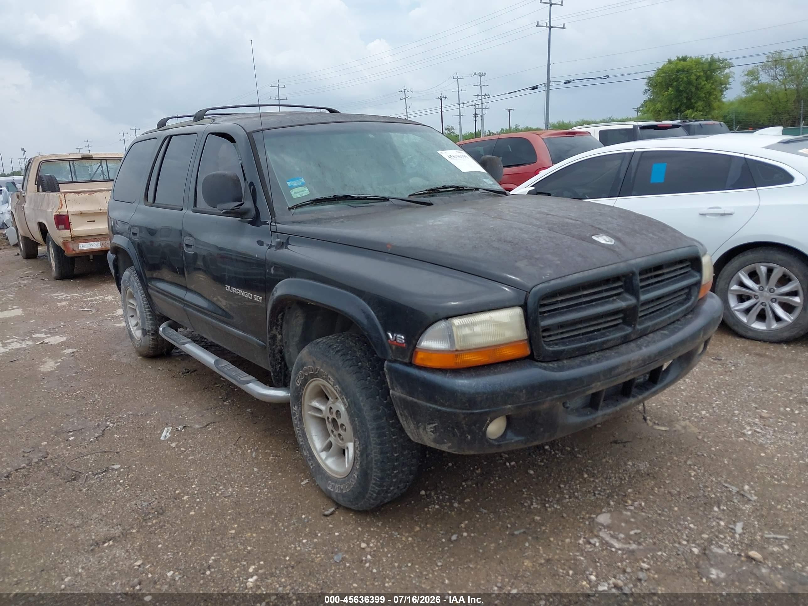 1998 Dodge Durango Slt Black vin: 1B4HS28YXWF168962