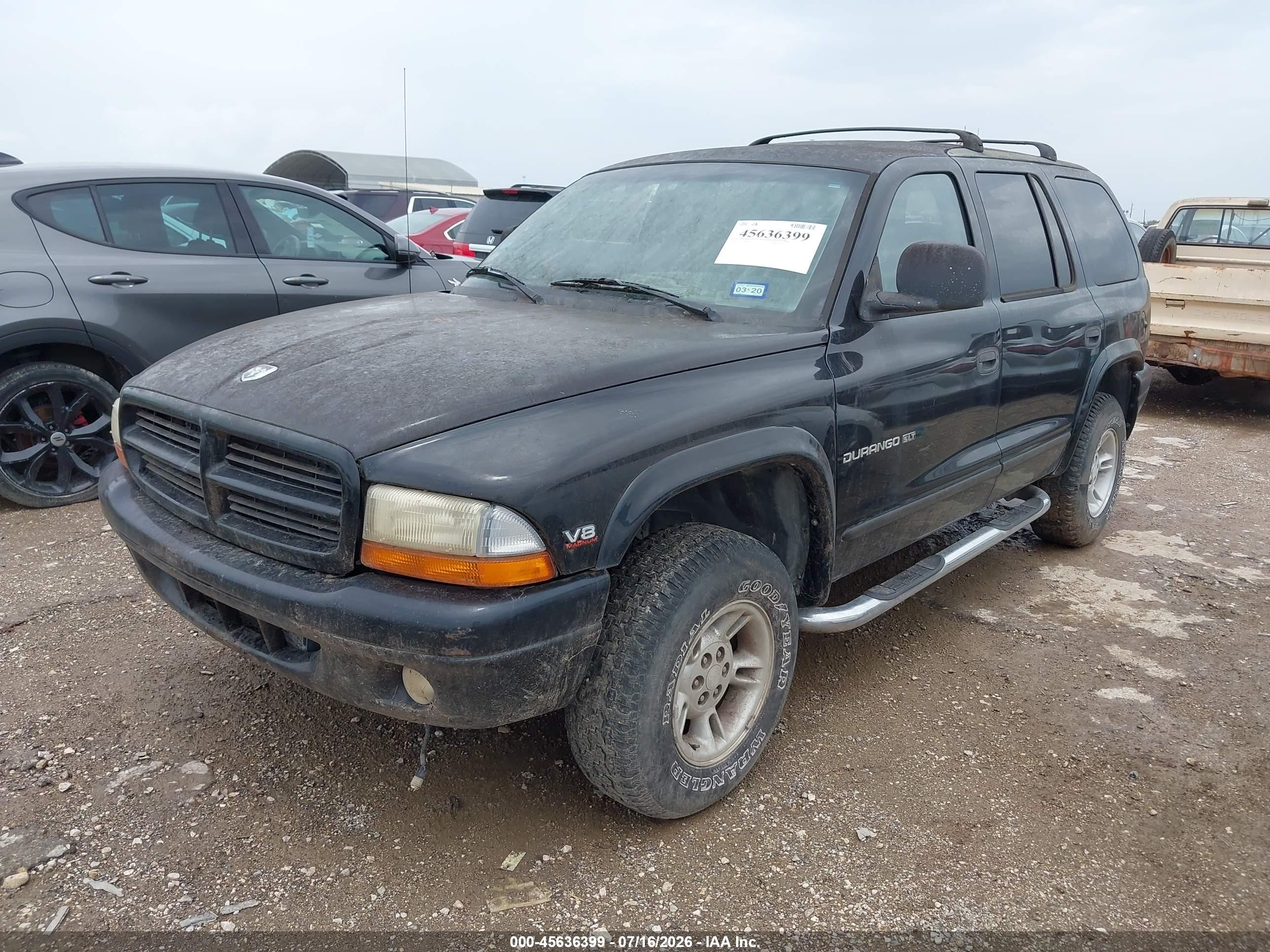 1998 Dodge Durango Slt Black vin: 1B4HS28YXWF168962