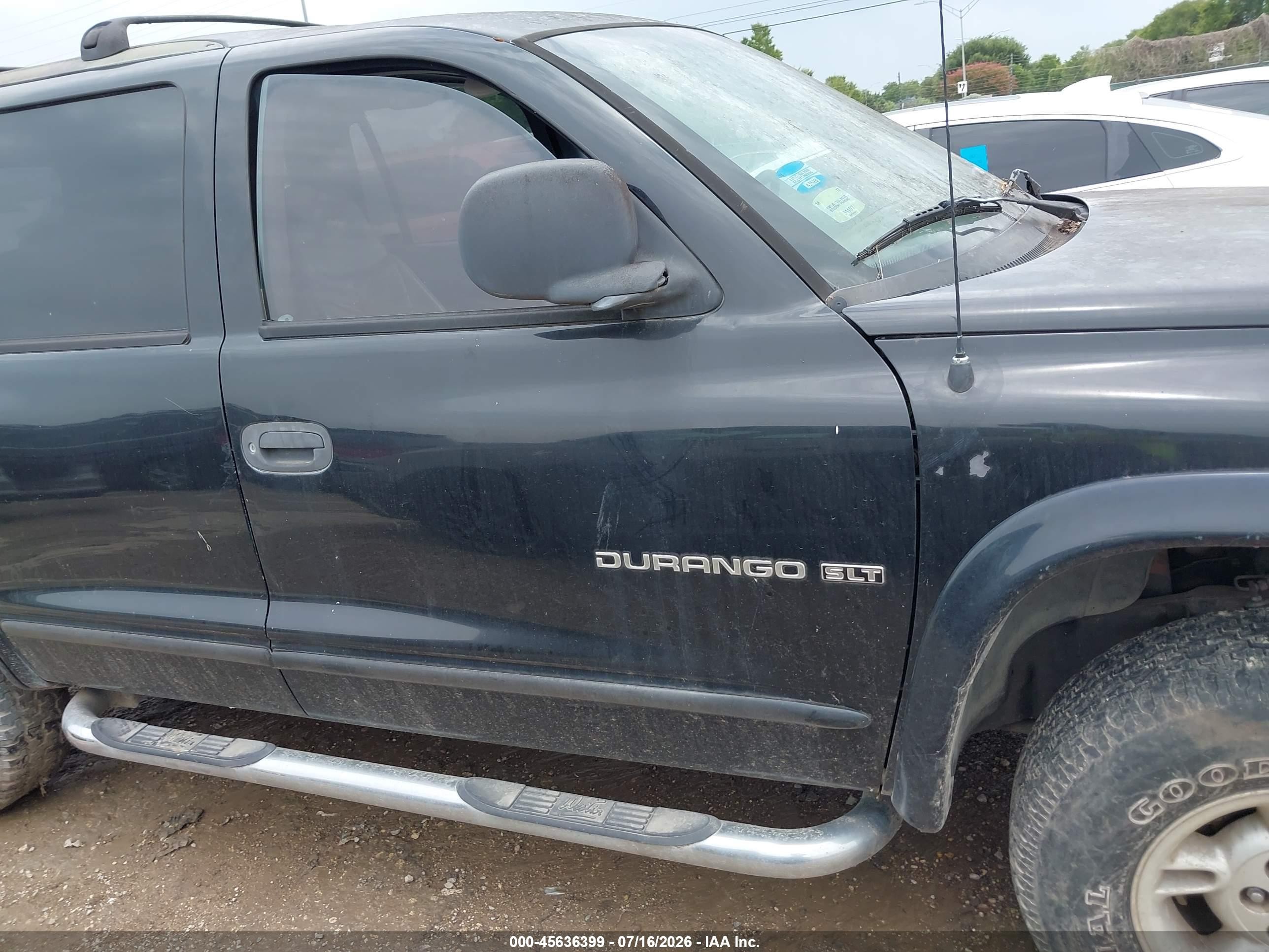 1998 Dodge Durango Slt Black vin: 1B4HS28YXWF168962