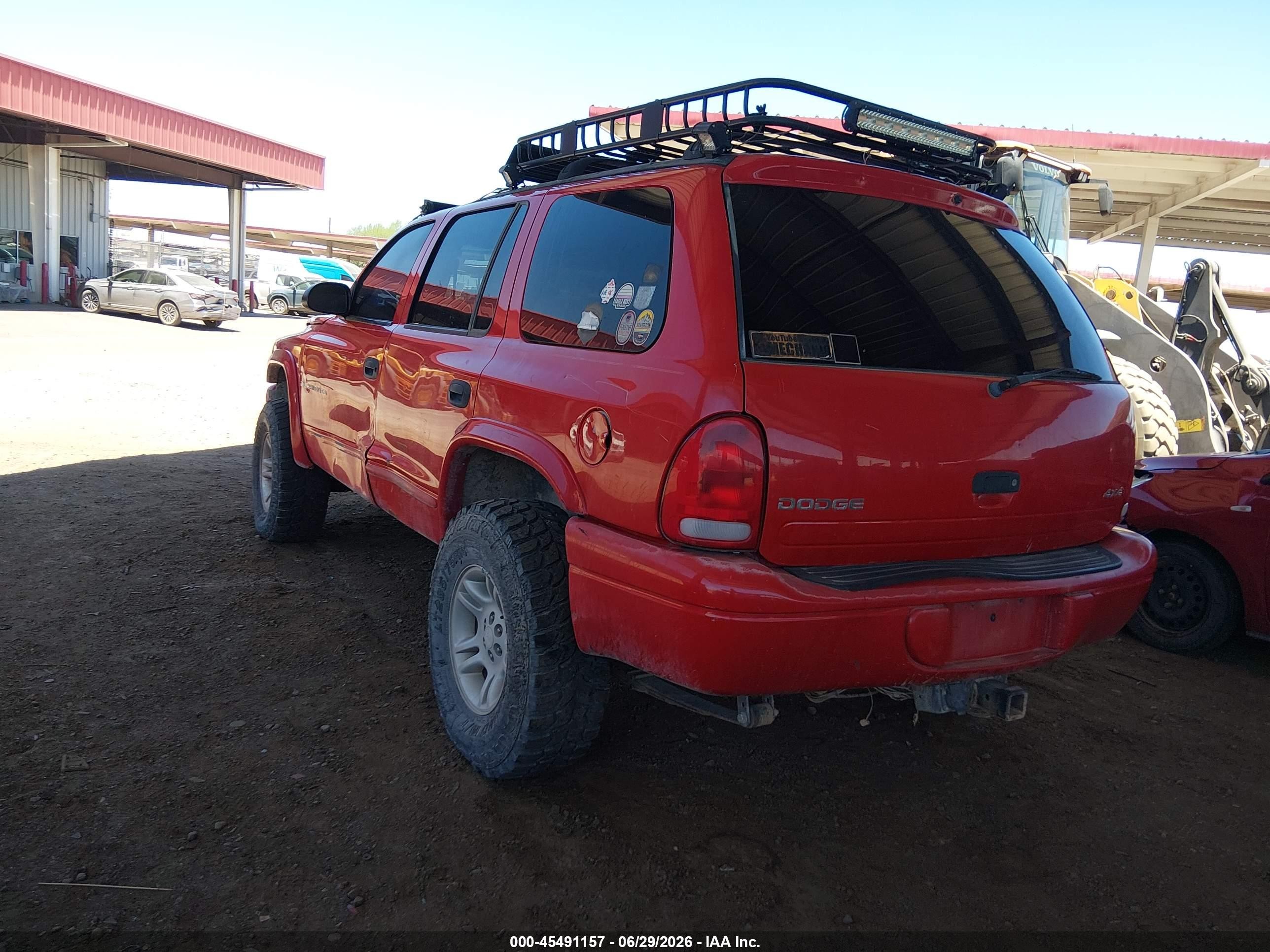 2000 Dodge Durango   Red vin: 1B4HS28Z0YF286921