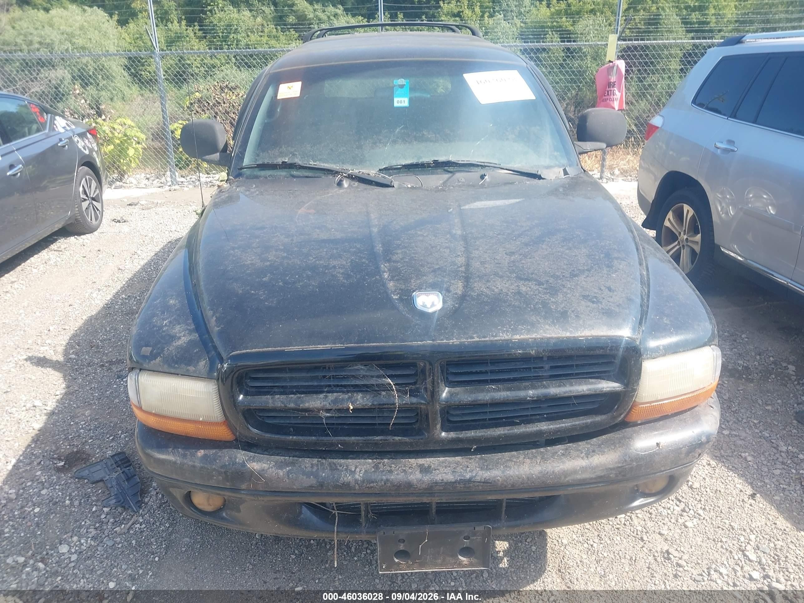 2000 Dodge Durango   Black vin: 1B4HS28Z0YF295862