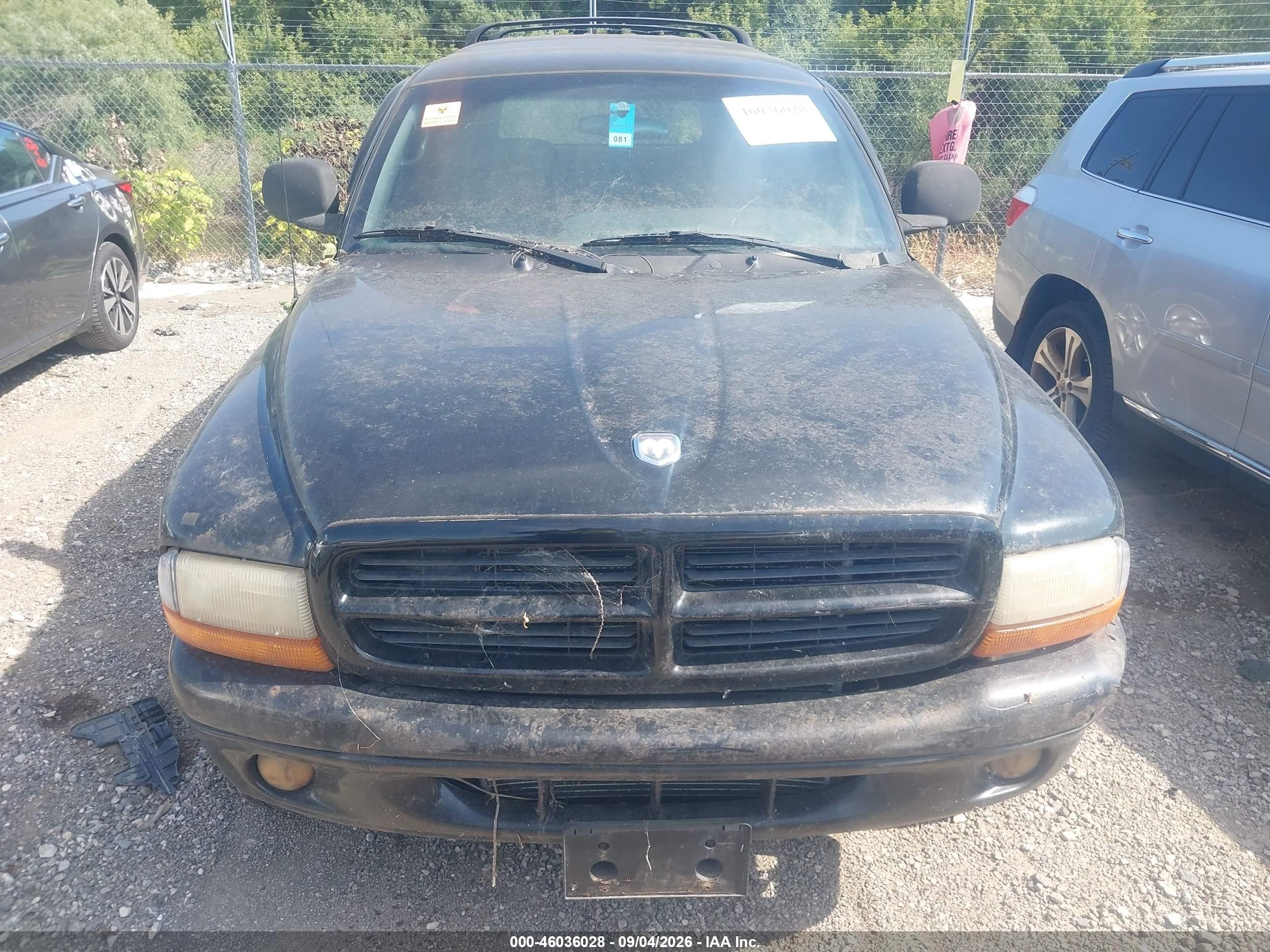 2000 Dodge Durango   Black vin: 1B4HS28Z0YF295862