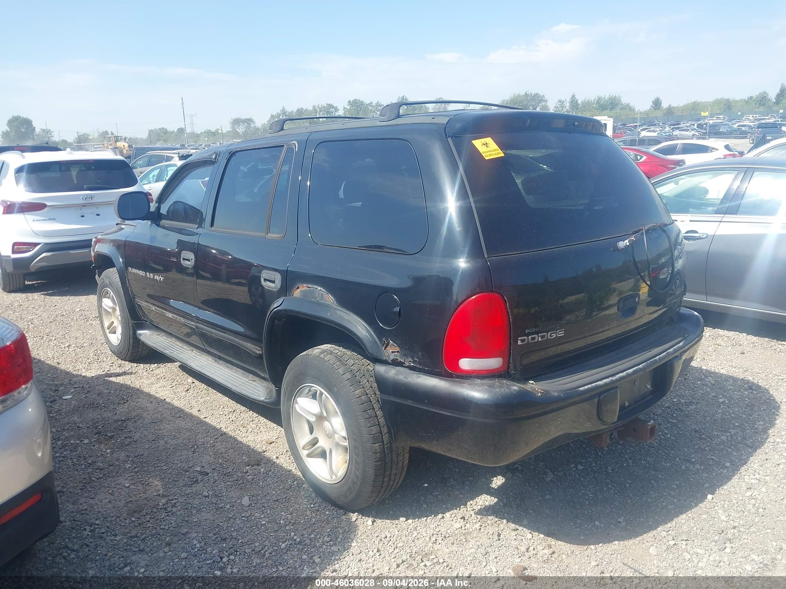 2000 Dodge Durango   Black vin: 1B4HS28Z0YF295862