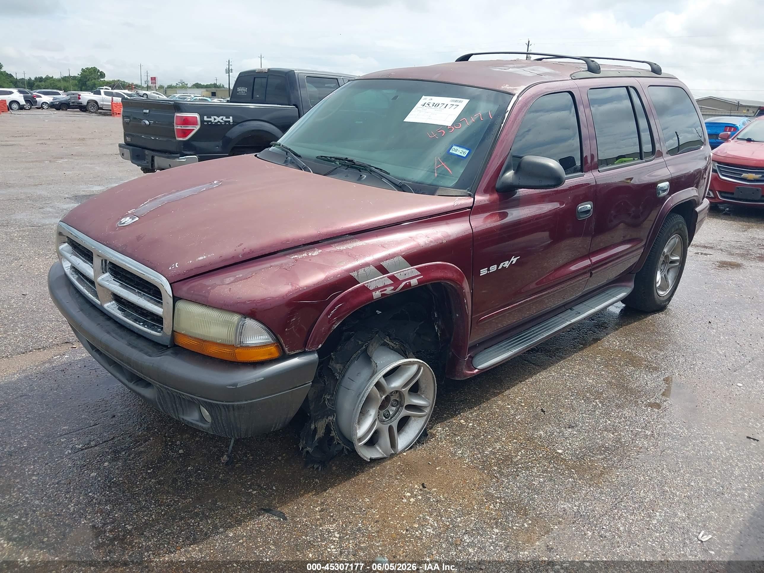 2001 Dodge Durango Slt Maroon vin: 1B4HS28Z11F533336