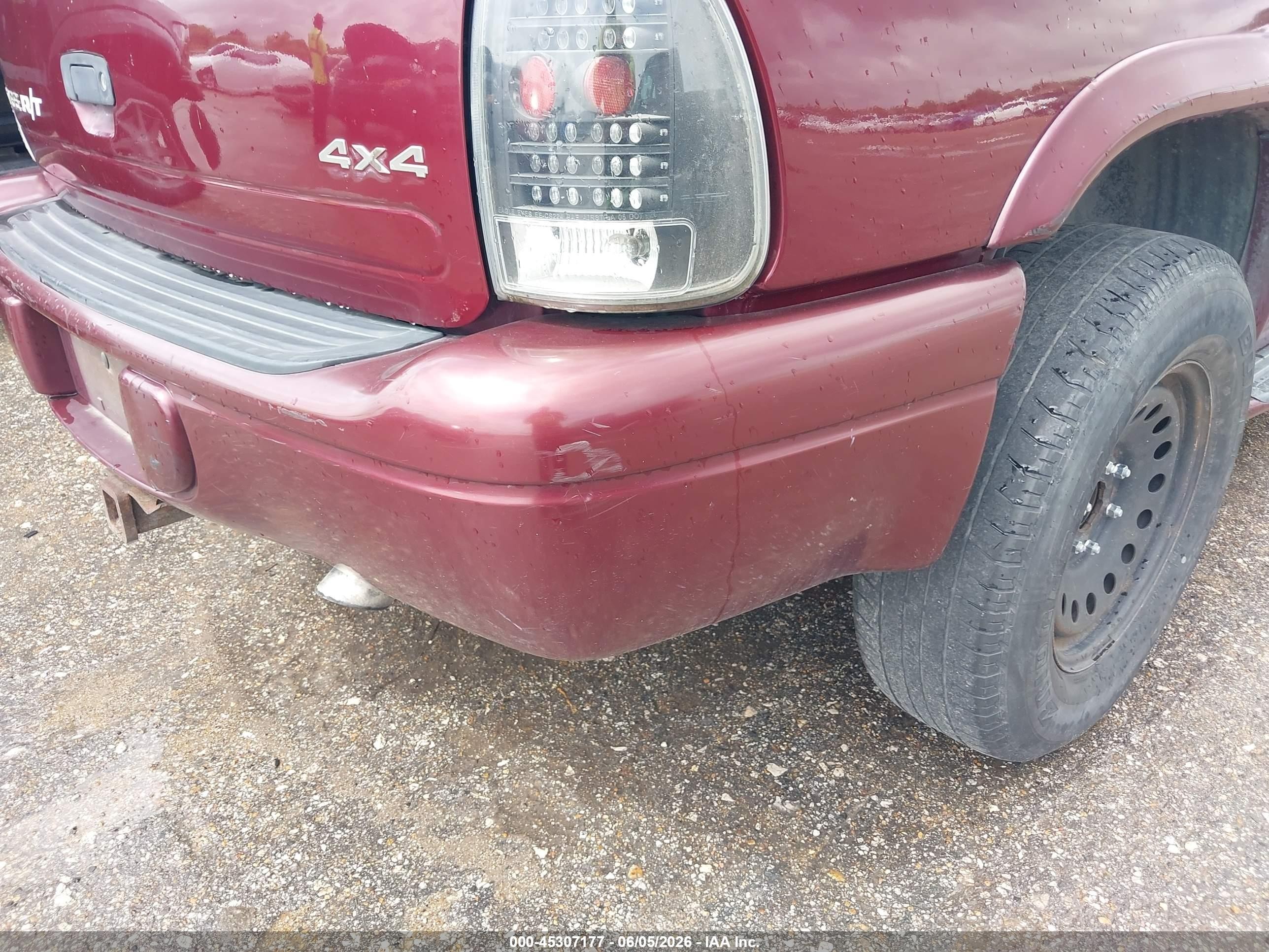 2001 Dodge Durango Slt Maroon vin: 1B4HS28Z11F533336