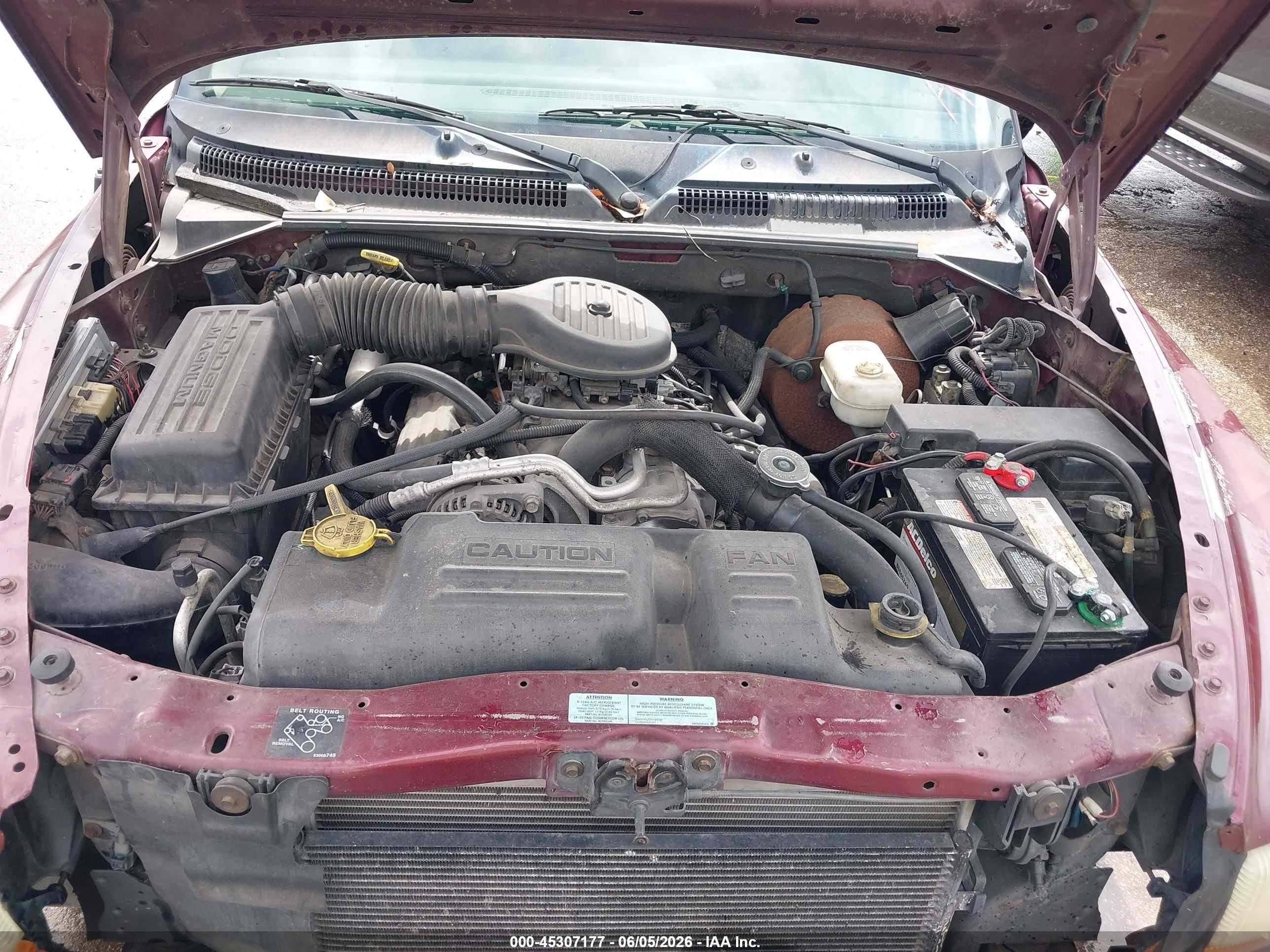 2001 Dodge Durango Slt Maroon vin: 1B4HS28Z11F533336