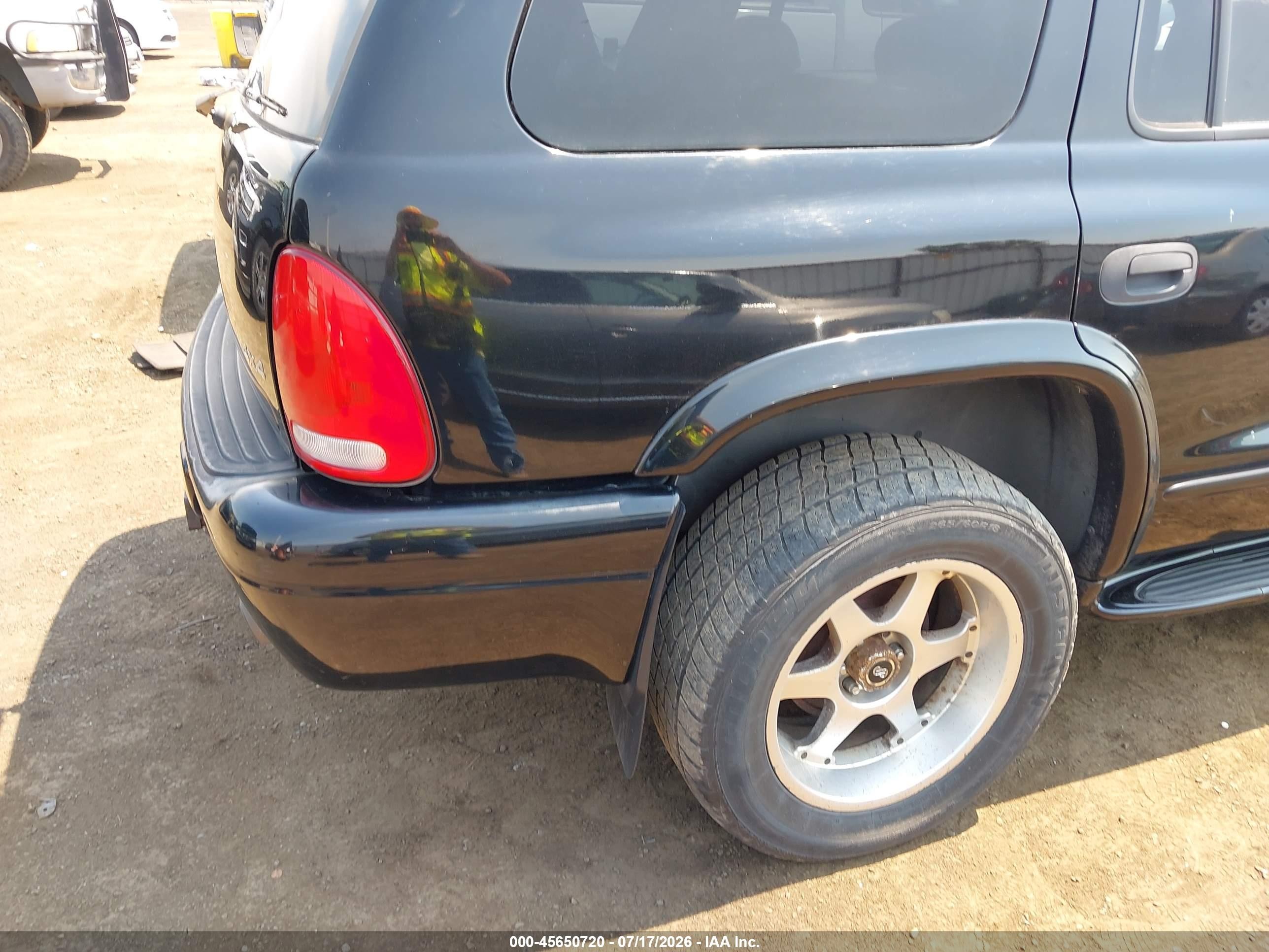 1999 Dodge Durango   Black vin: 1B4HS28Z2XF613625