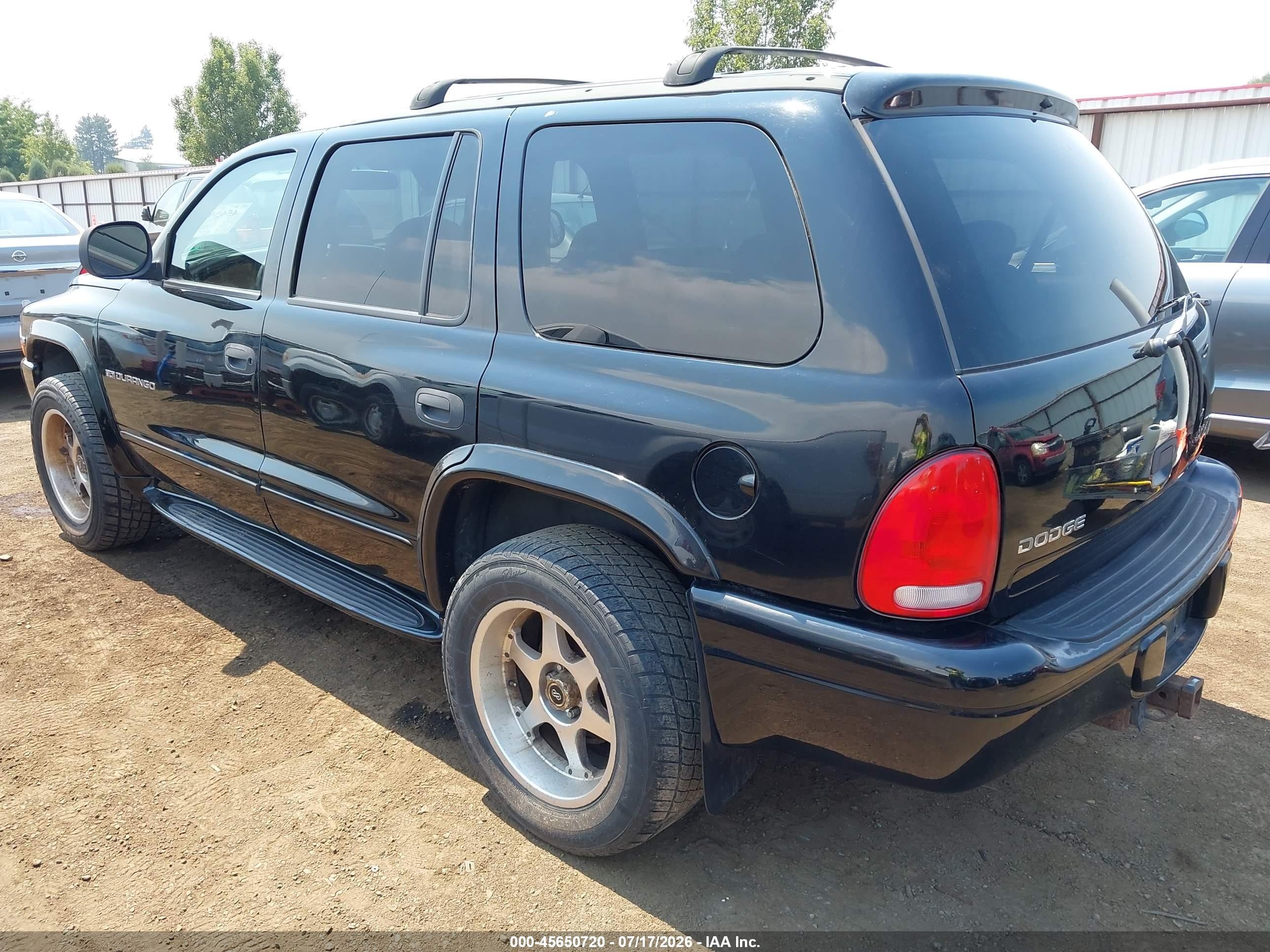 1999 Dodge Durango   Black vin: 1B4HS28Z2XF613625