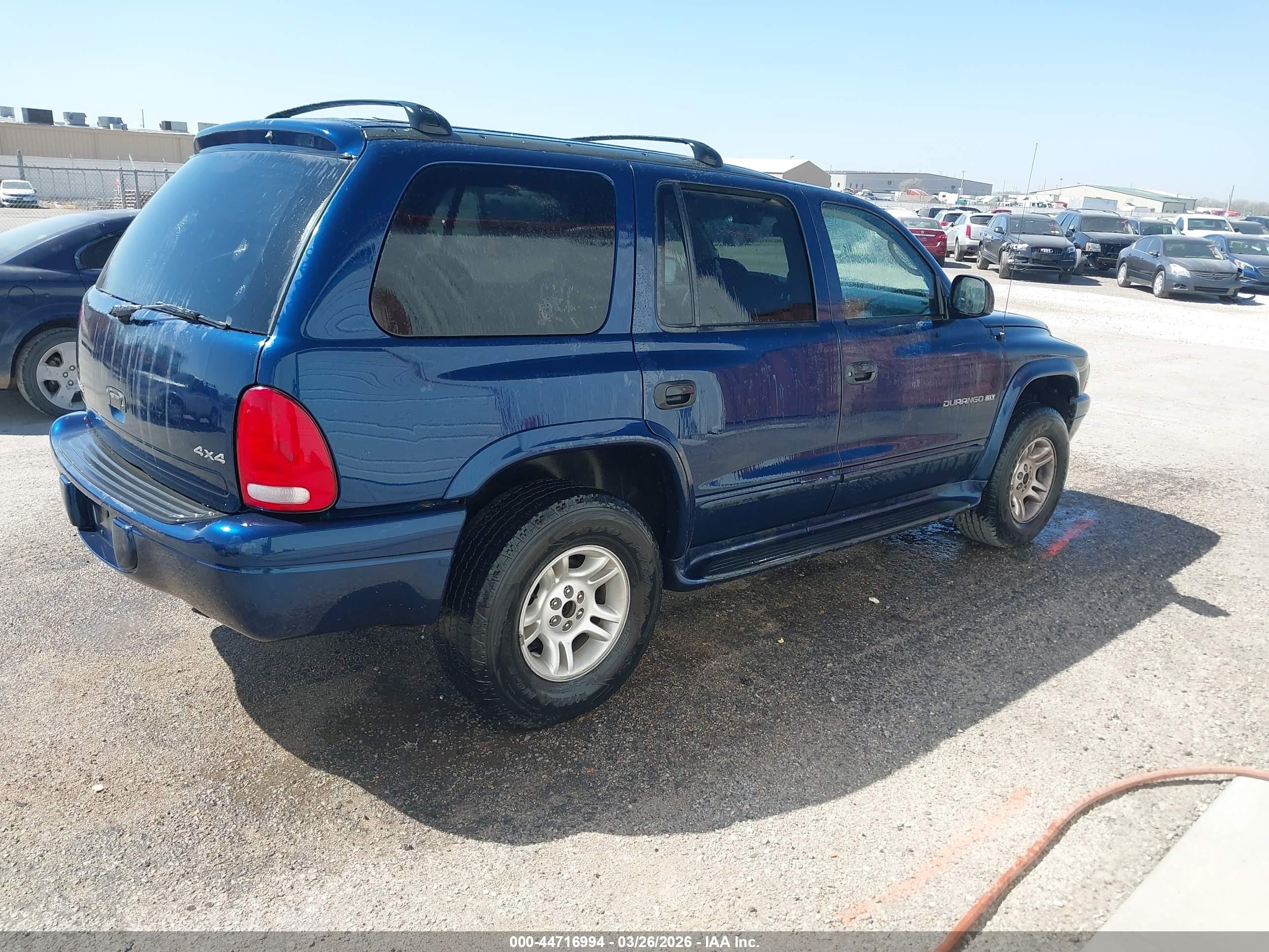 2001 Dodge Durango Slt Blue vin: 1B4HS28Z31F542278