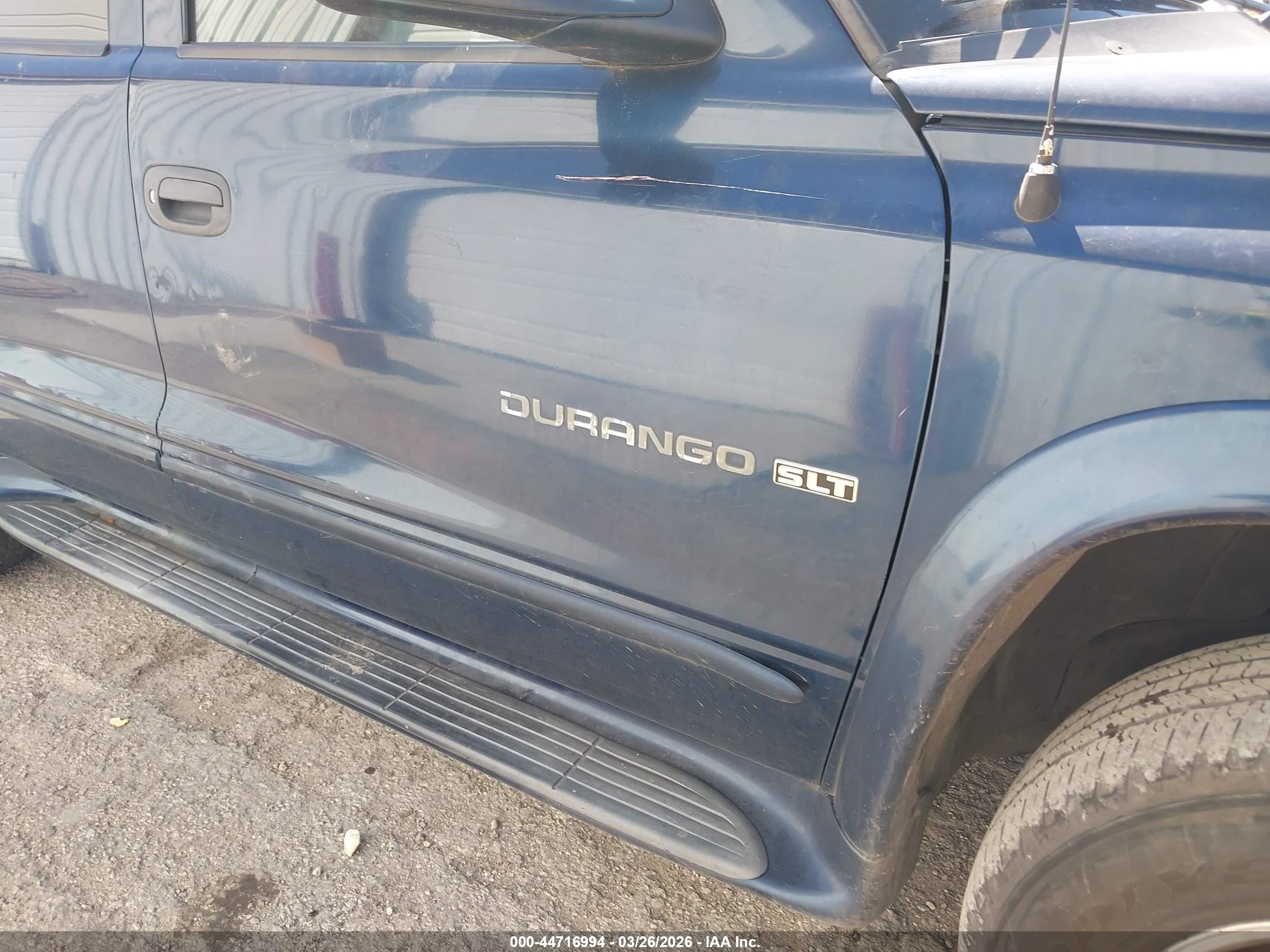 2001 Dodge Durango Slt Blue vin: 1B4HS28Z31F542278