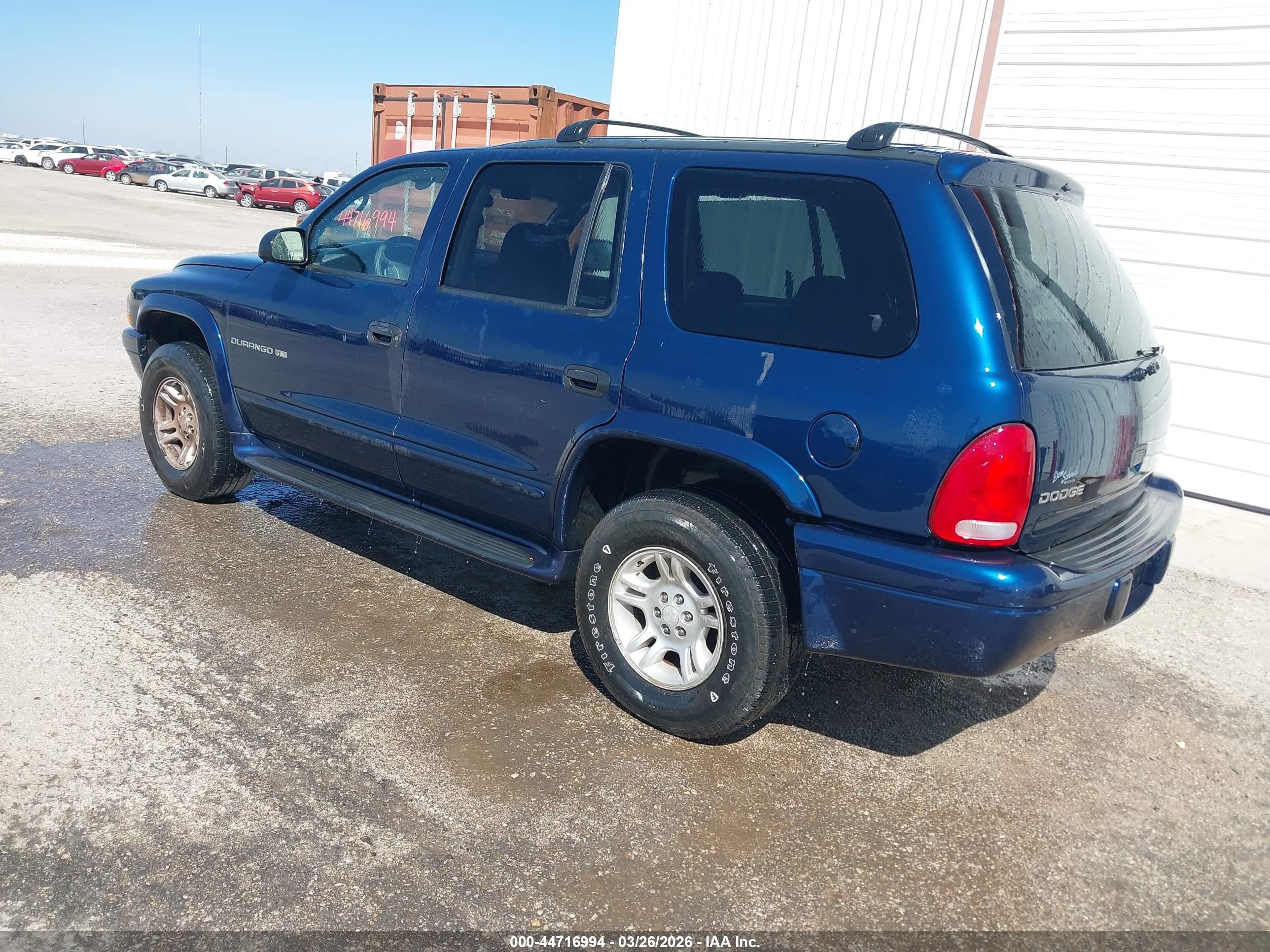 2001 Dodge Durango Slt Blue vin: 1B4HS28Z31F542278