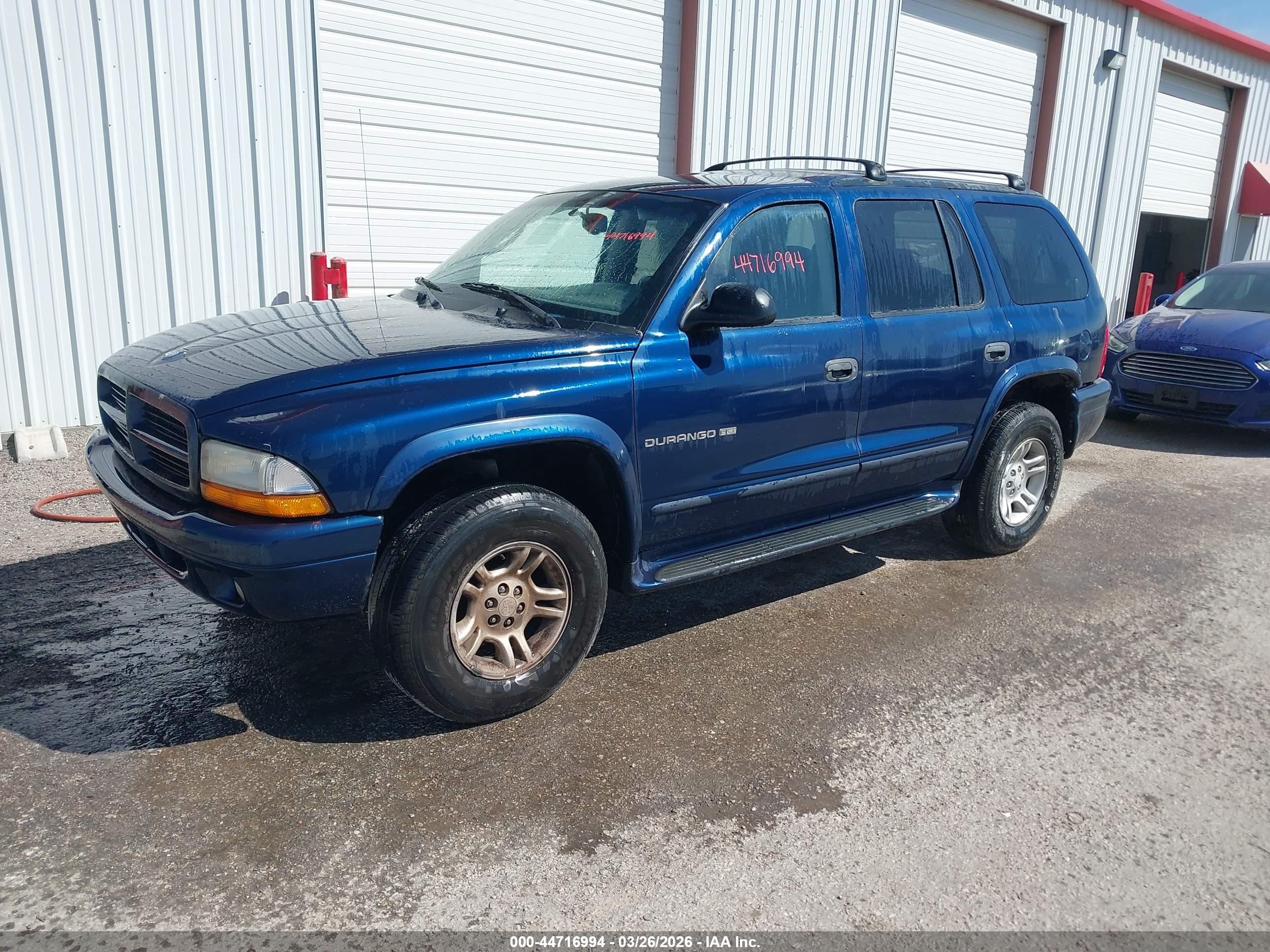 2001 Dodge Durango Slt Blue vin: 1B4HS28Z31F542278
