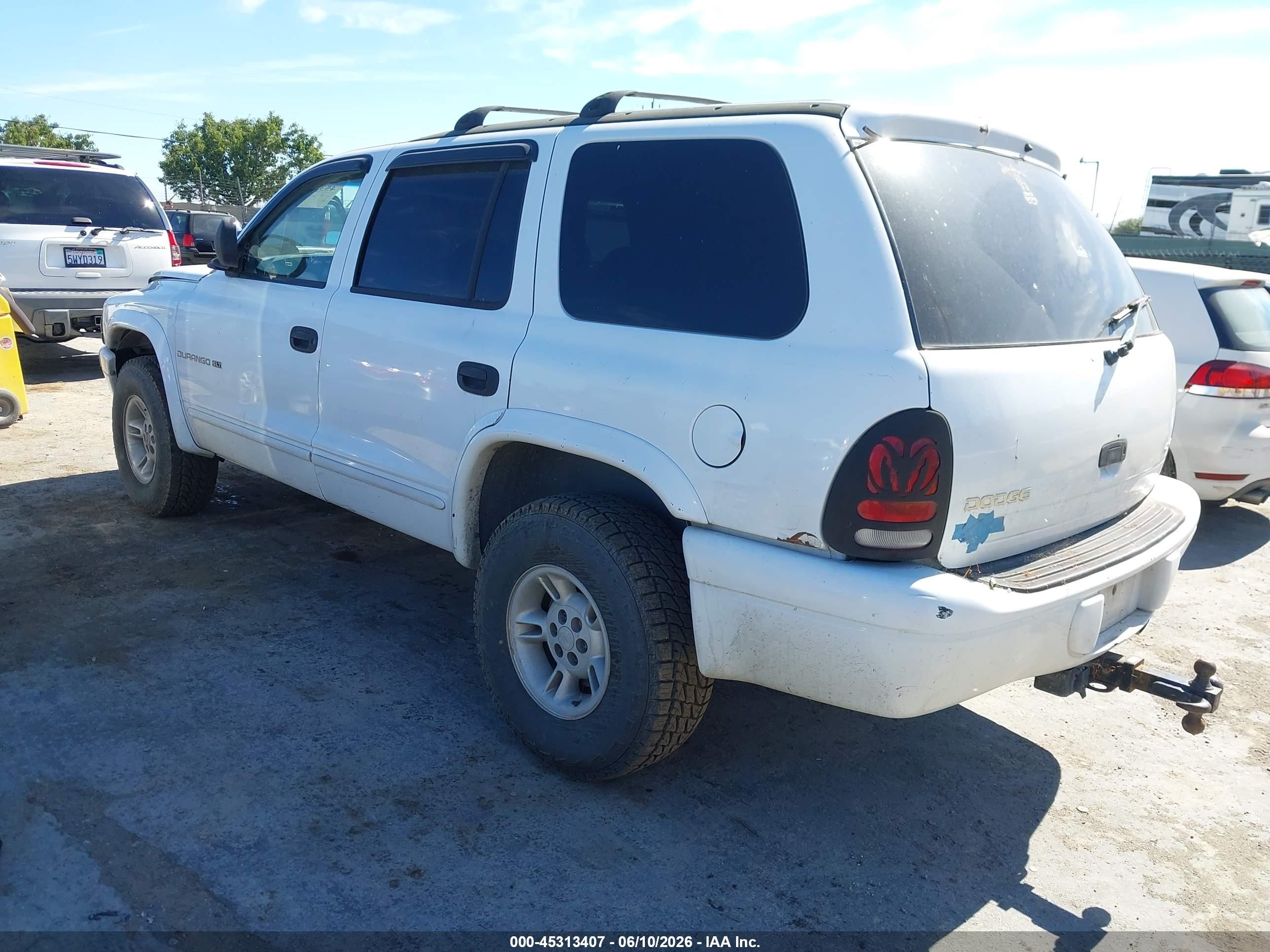 1999 Dodge Durango   White vin: 1B4HS28Z3XF643765