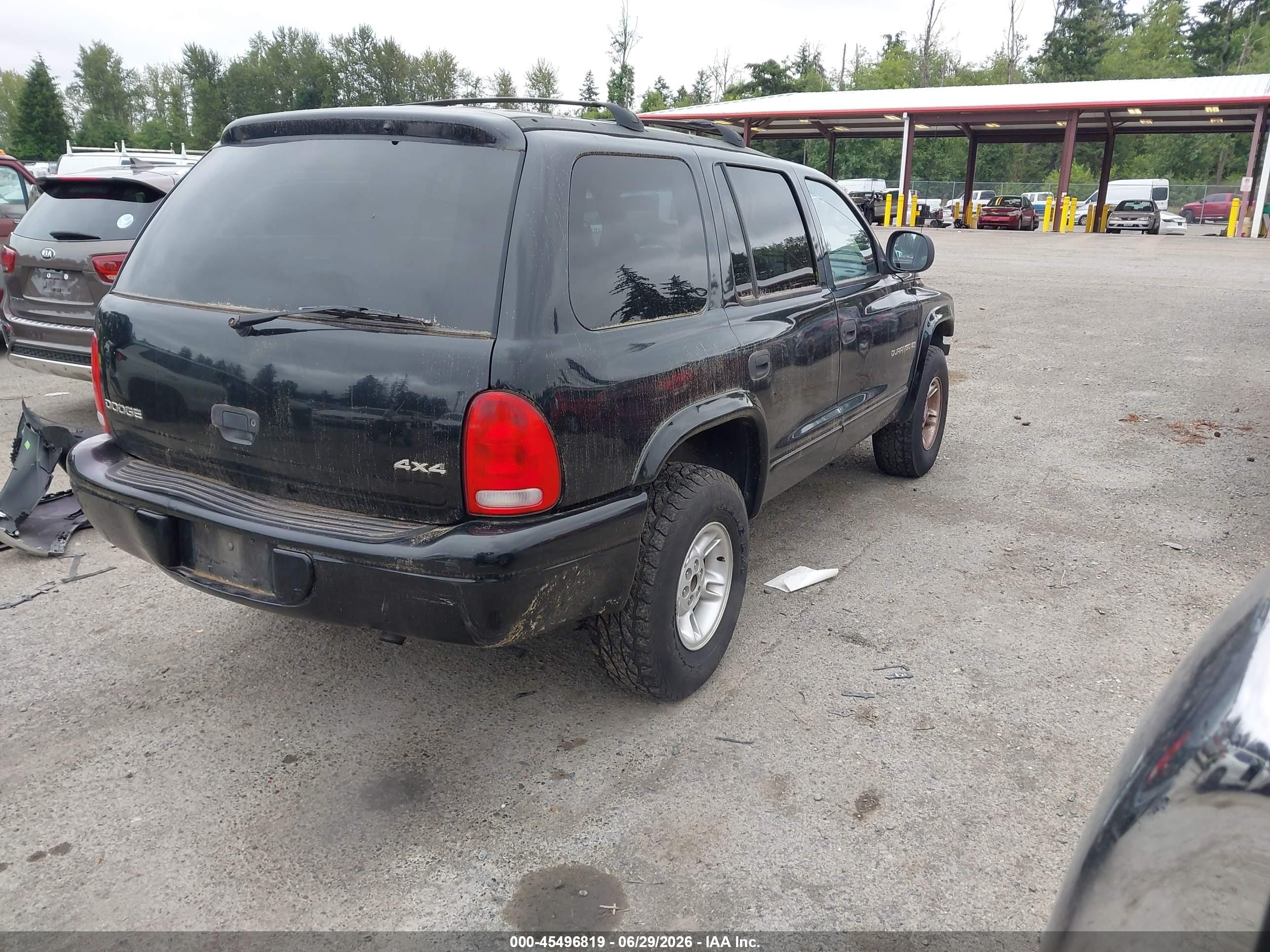 2000 Dodge Durango   Черный vin: 1B4HS28Z3YF134518