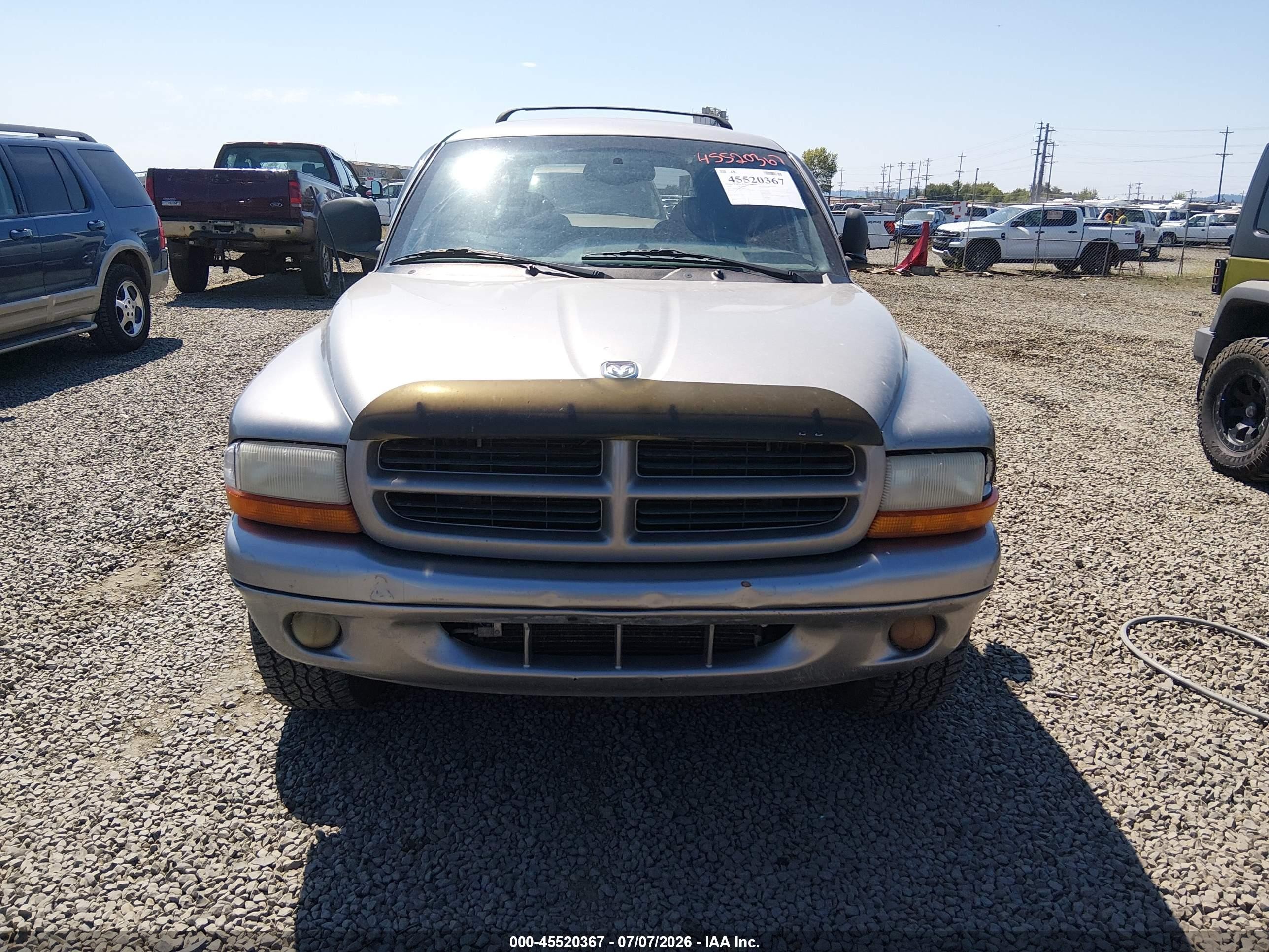 2000 Dodge Durango   Gray vin: 1B4HS28Z4YF240265