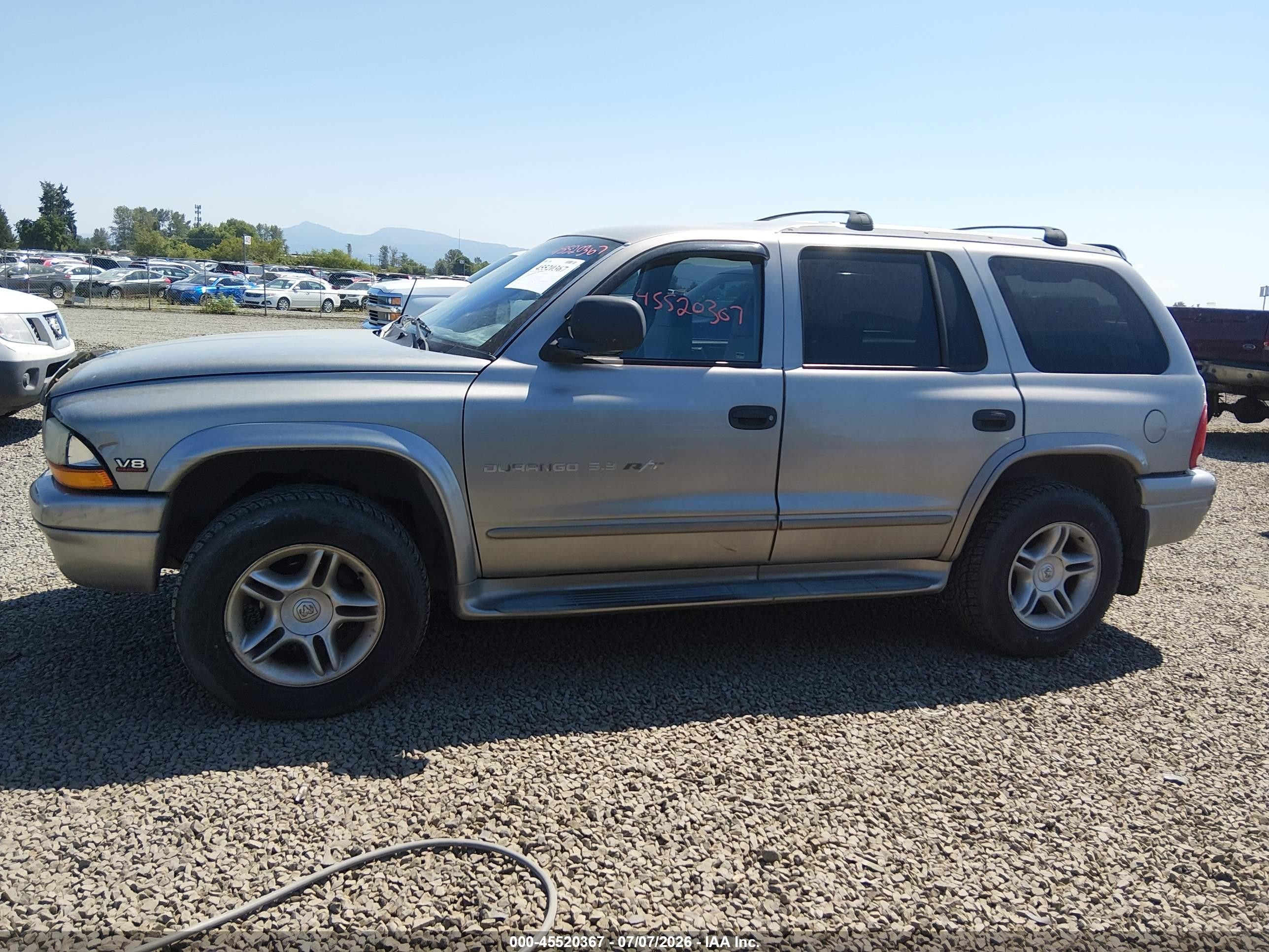2000 Dodge Durango   Gray vin: 1B4HS28Z4YF240265