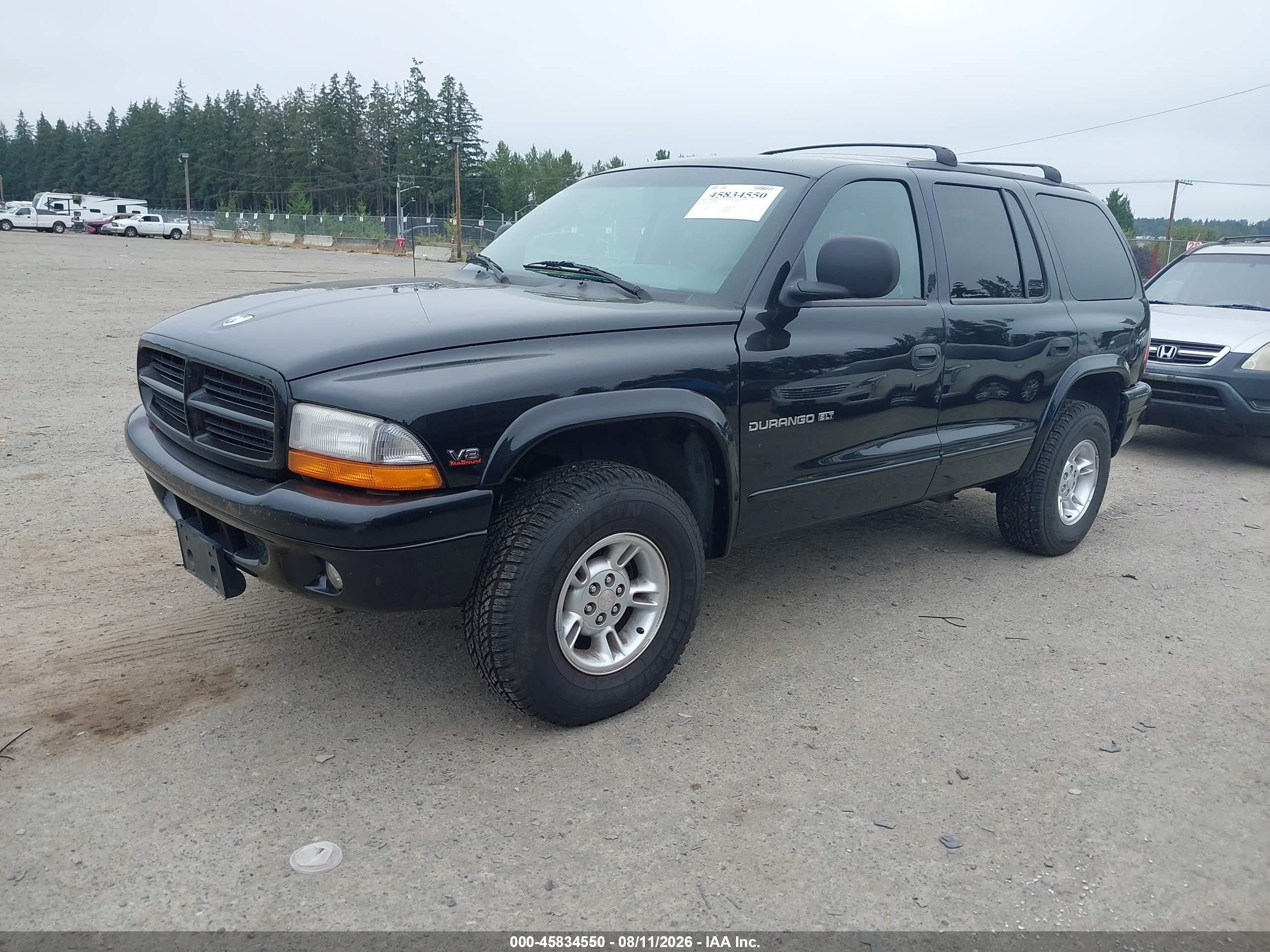 1999 Dodge Durango   Black vin: 1B4HS28Z5XF622304
