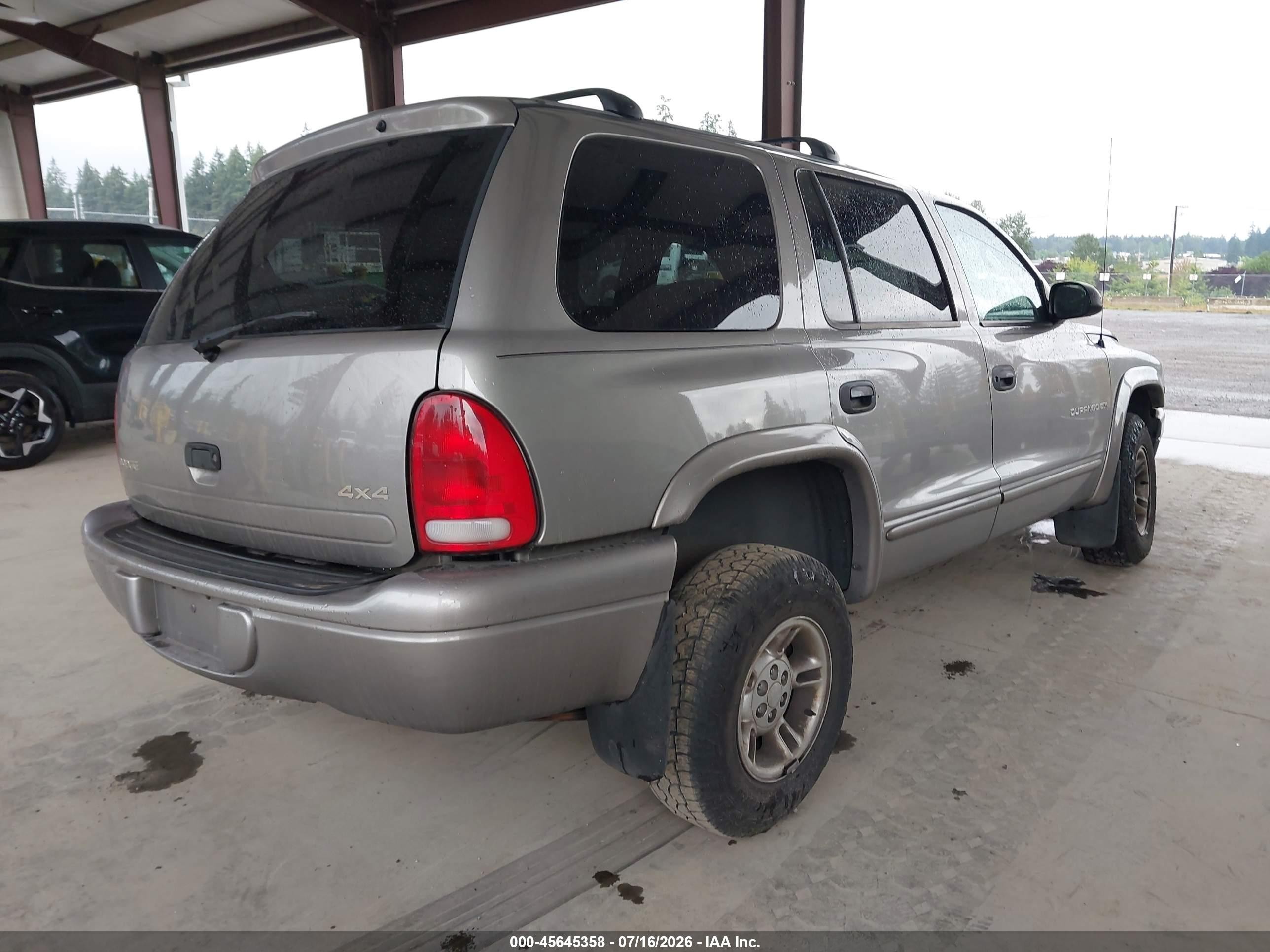 2000 Dodge Durango   Tan vin: 1B4HS28Z5YF108616