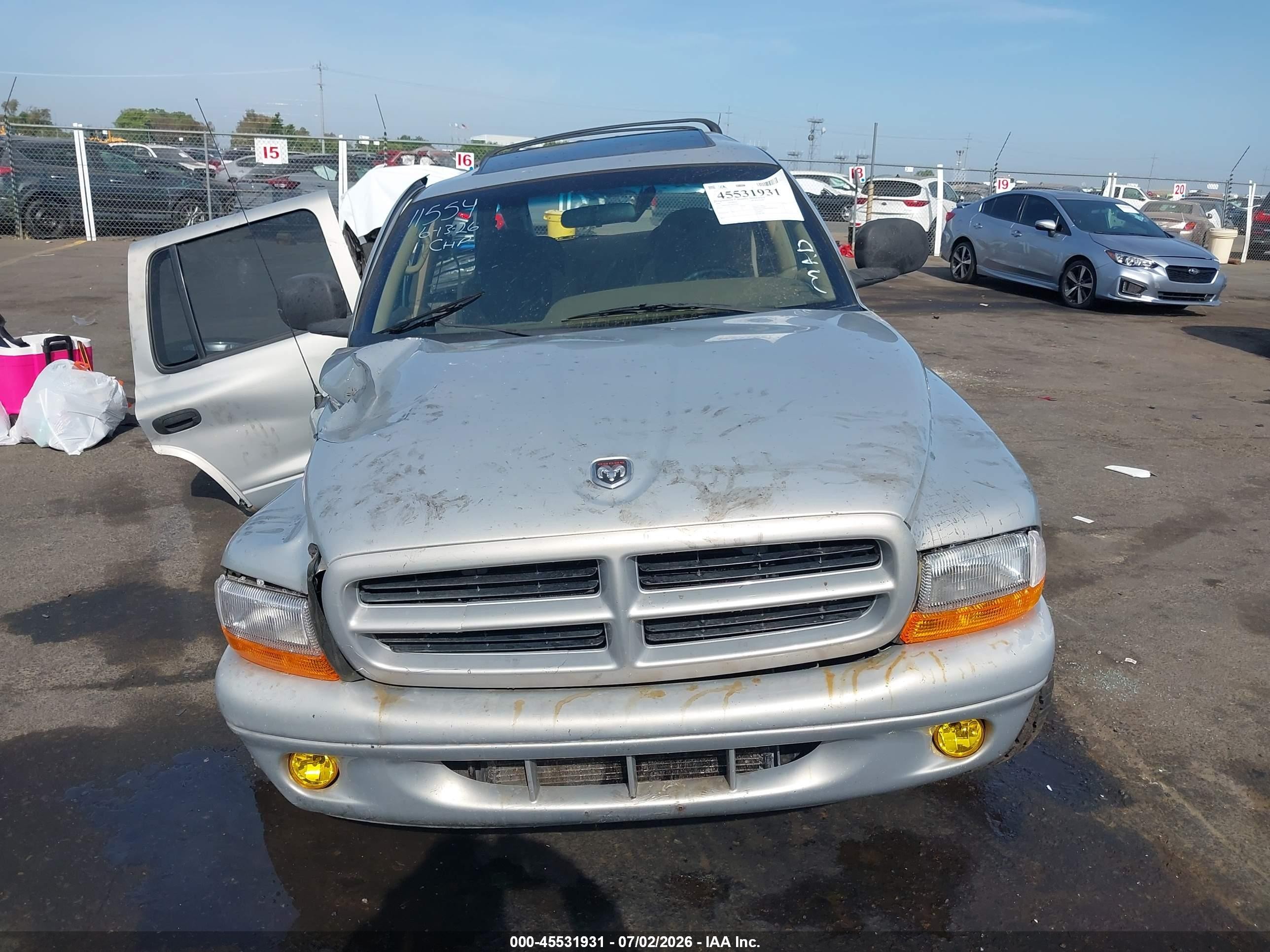 1999 Dodge Durango   Silver vin: 1B4HS28Z7XF512581