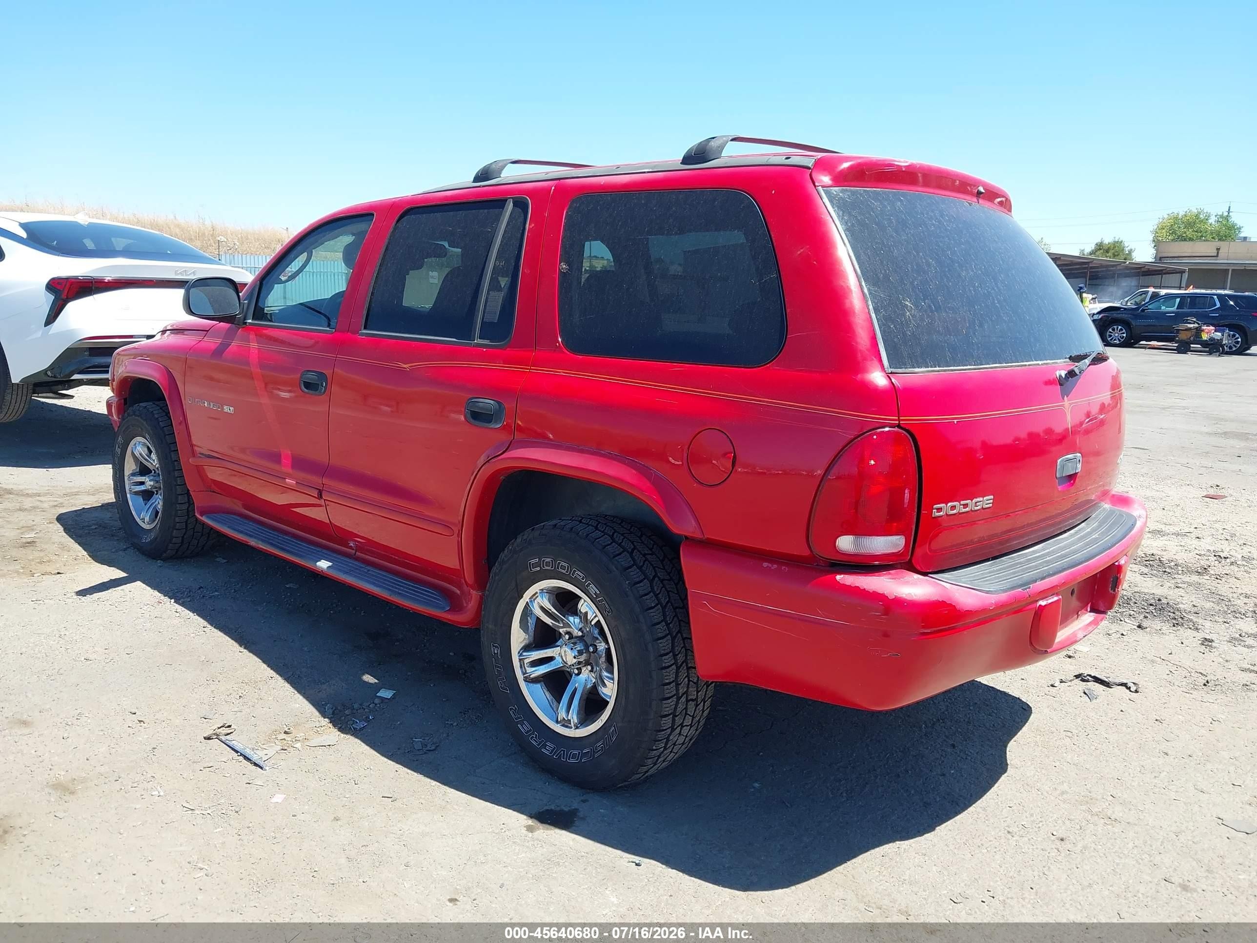 2001 Dodge Durango Slt Red vin: 1B4HS28Z81F585000