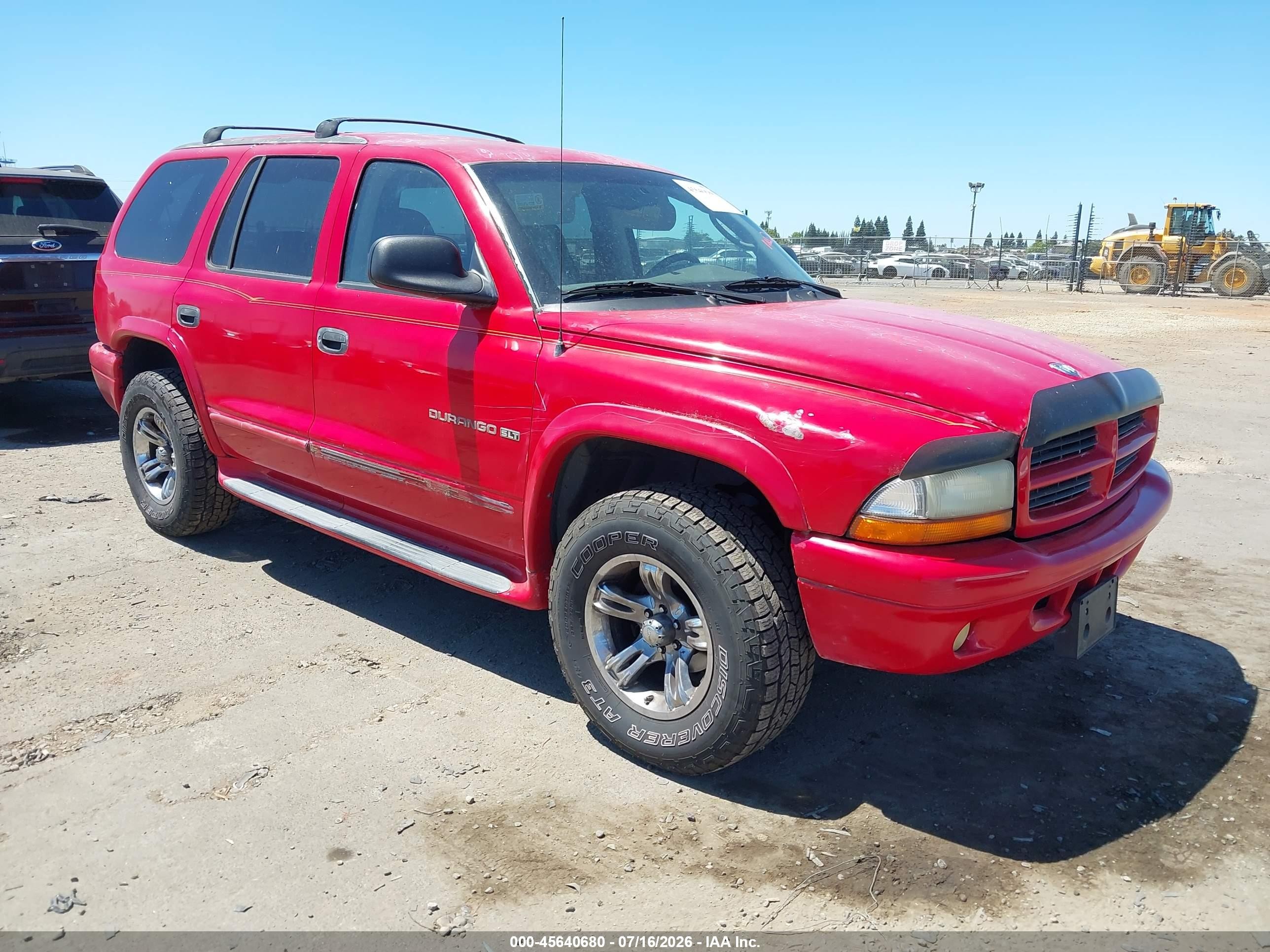 2001 Dodge Durango Slt Red vin: 1B4HS28Z81F585000