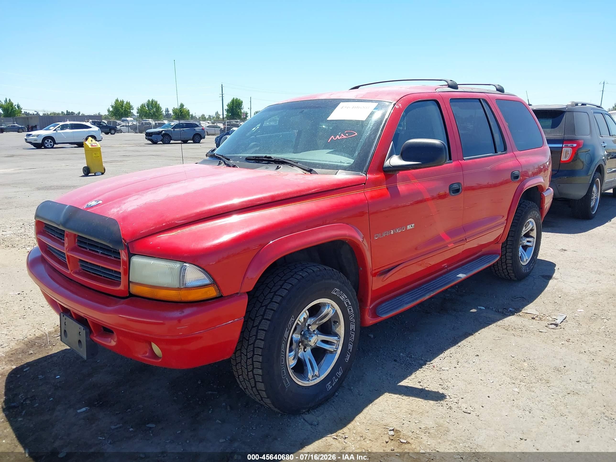 2001 Dodge Durango Slt Red vin: 1B4HS28Z81F585000