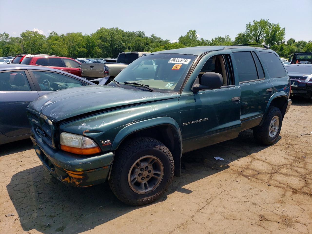 1998 Dodge Durango Green vin: 1B4HS28Z8WF224096