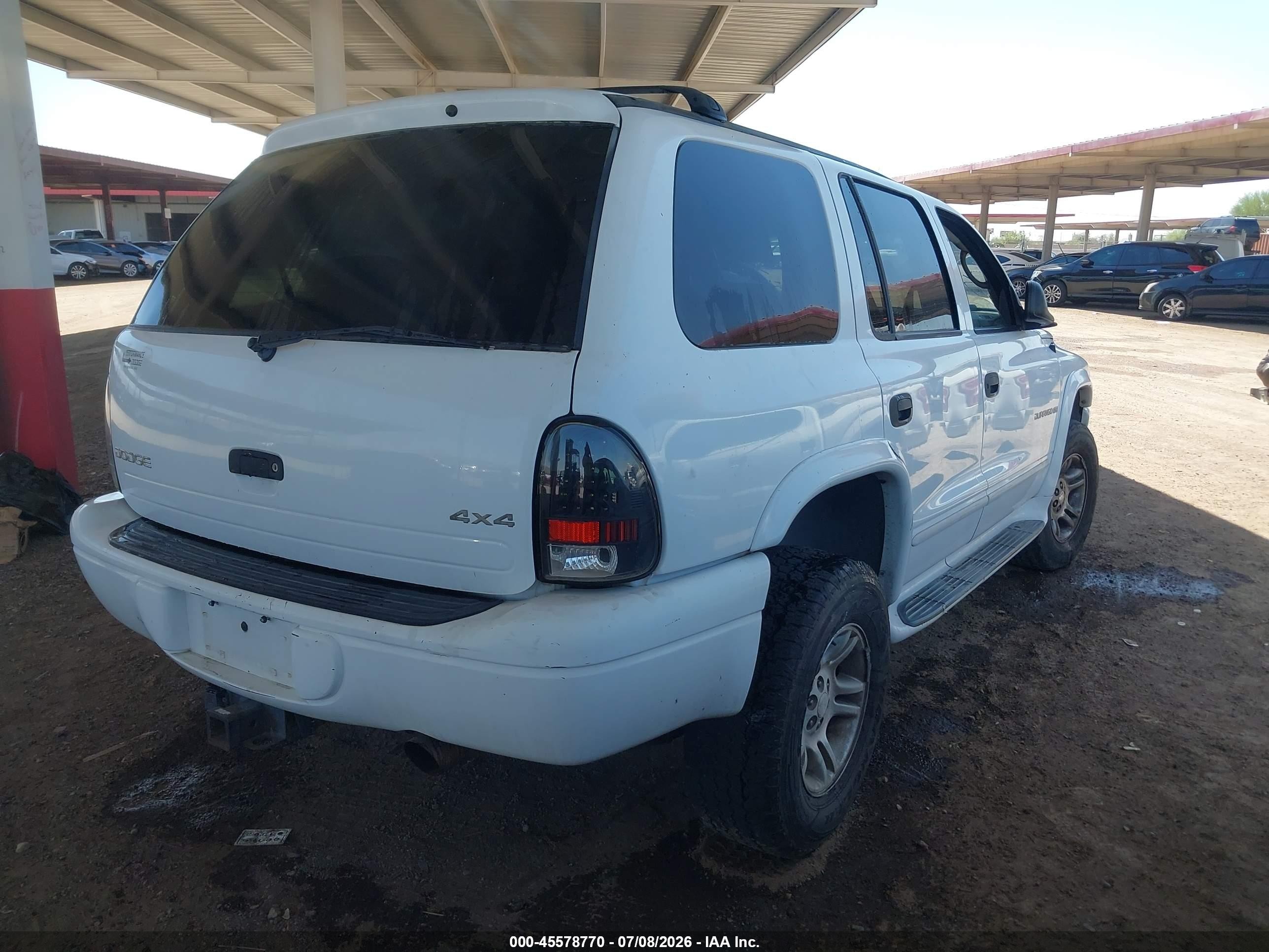 2001 Dodge Durango Slt White vin: 1B4HS28Z91F561529