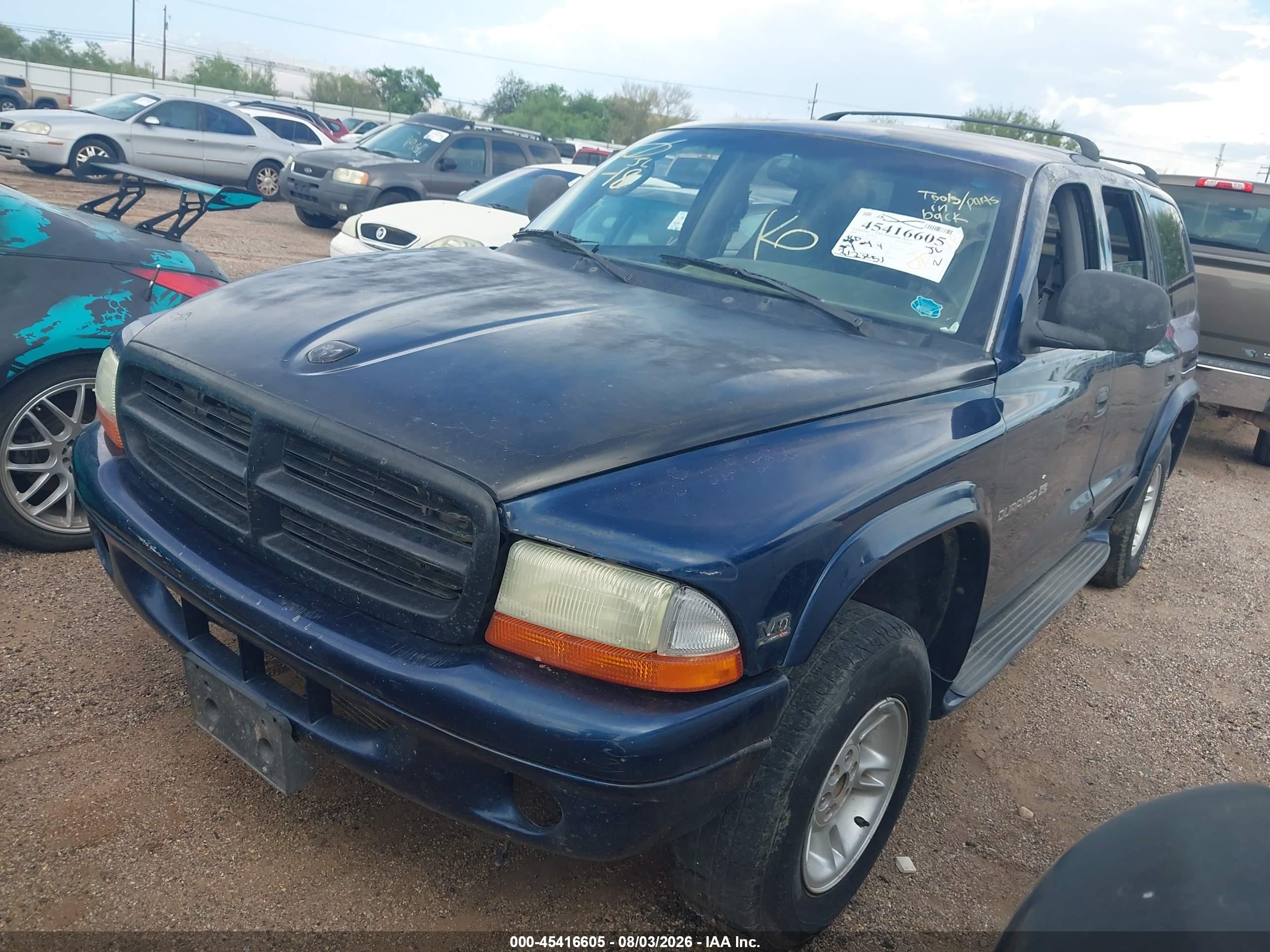 2000 Dodge Durango   Dark Blue vin: 1B4HS28Z9YF209853