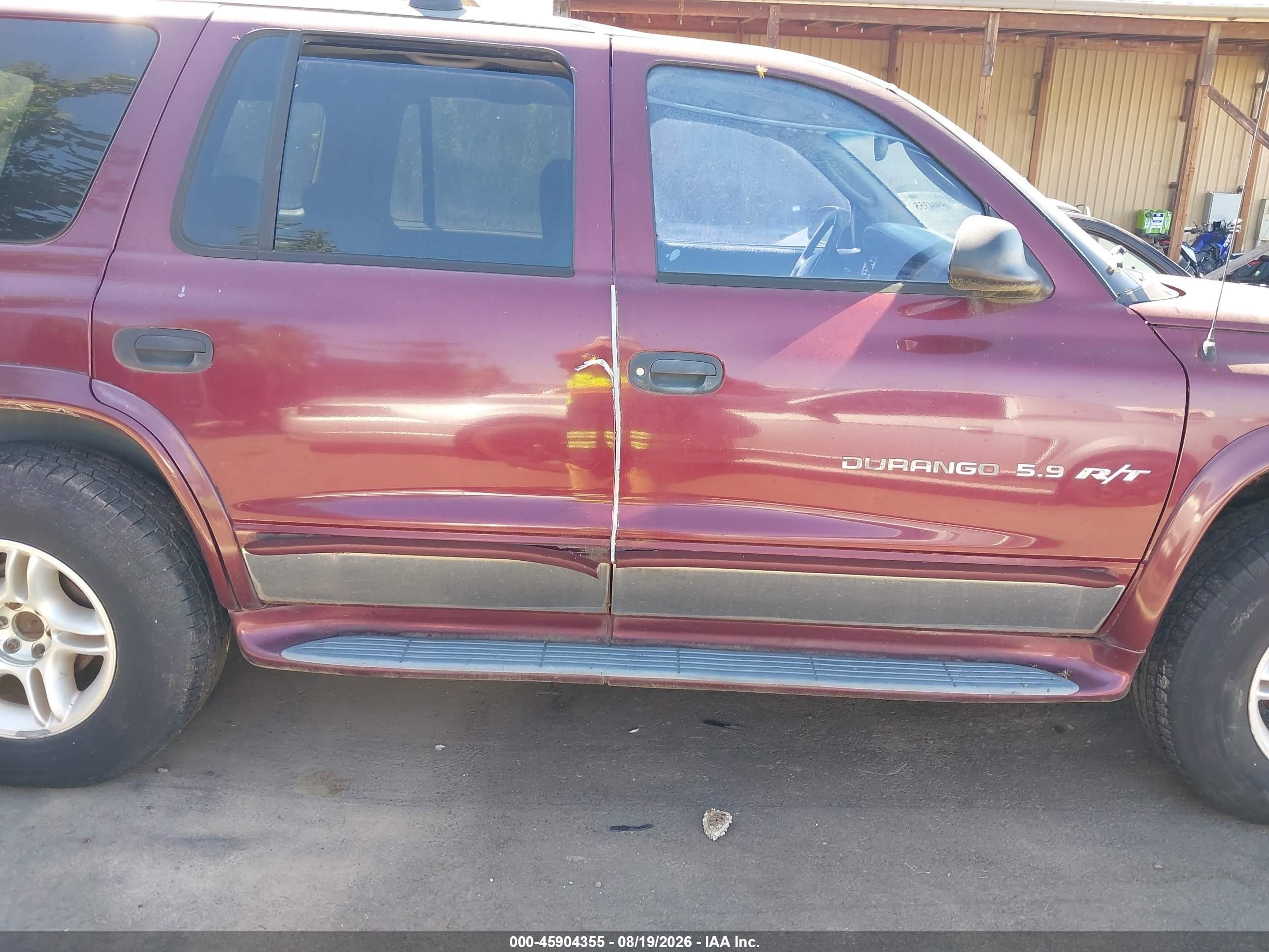 2001 Dodge Durango Slt Red vin: 1B4HS28ZX1F608342