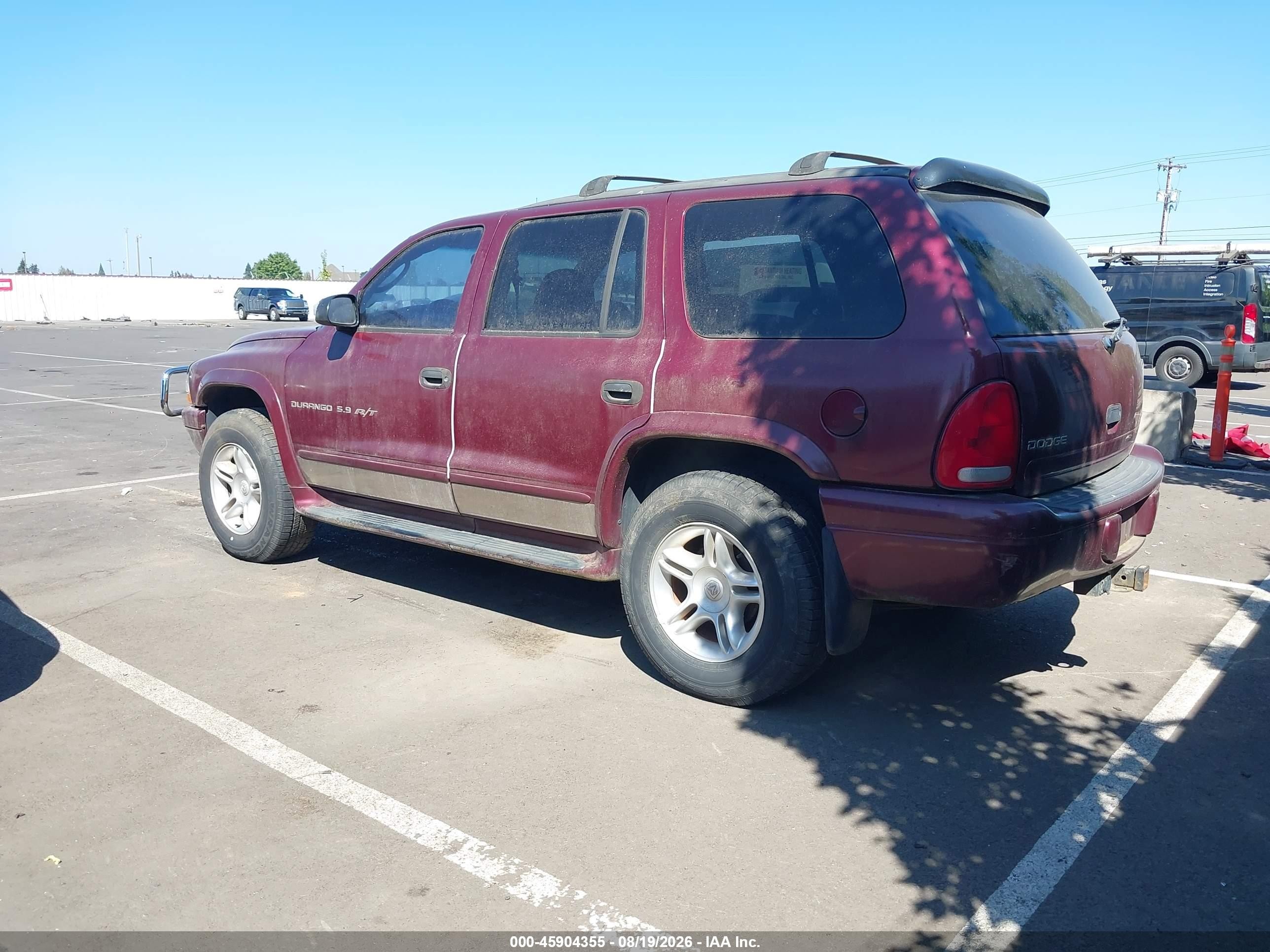 2001 Dodge Durango Slt Red vin: 1B4HS28ZX1F608342