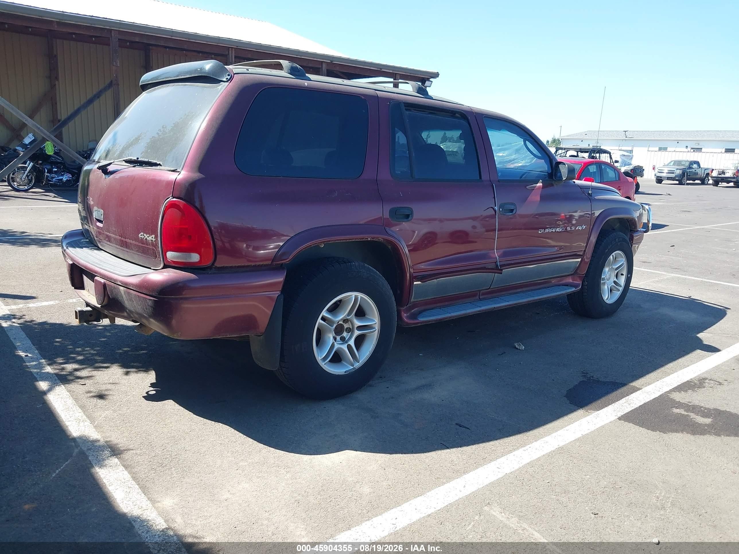 2001 Dodge Durango Slt Red vin: 1B4HS28ZX1F608342