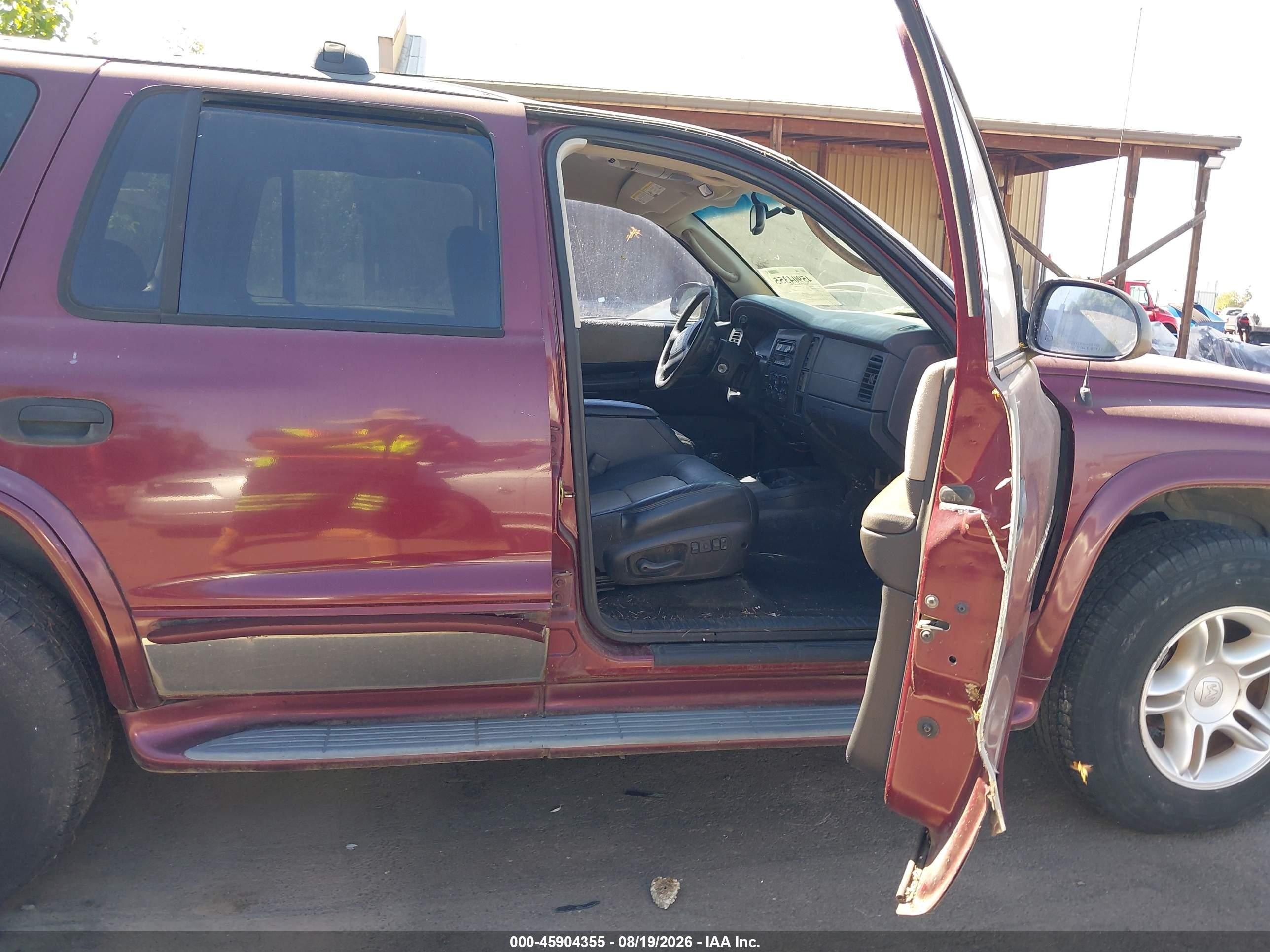 2001 Dodge Durango Slt Red vin: 1B4HS28ZX1F608342
