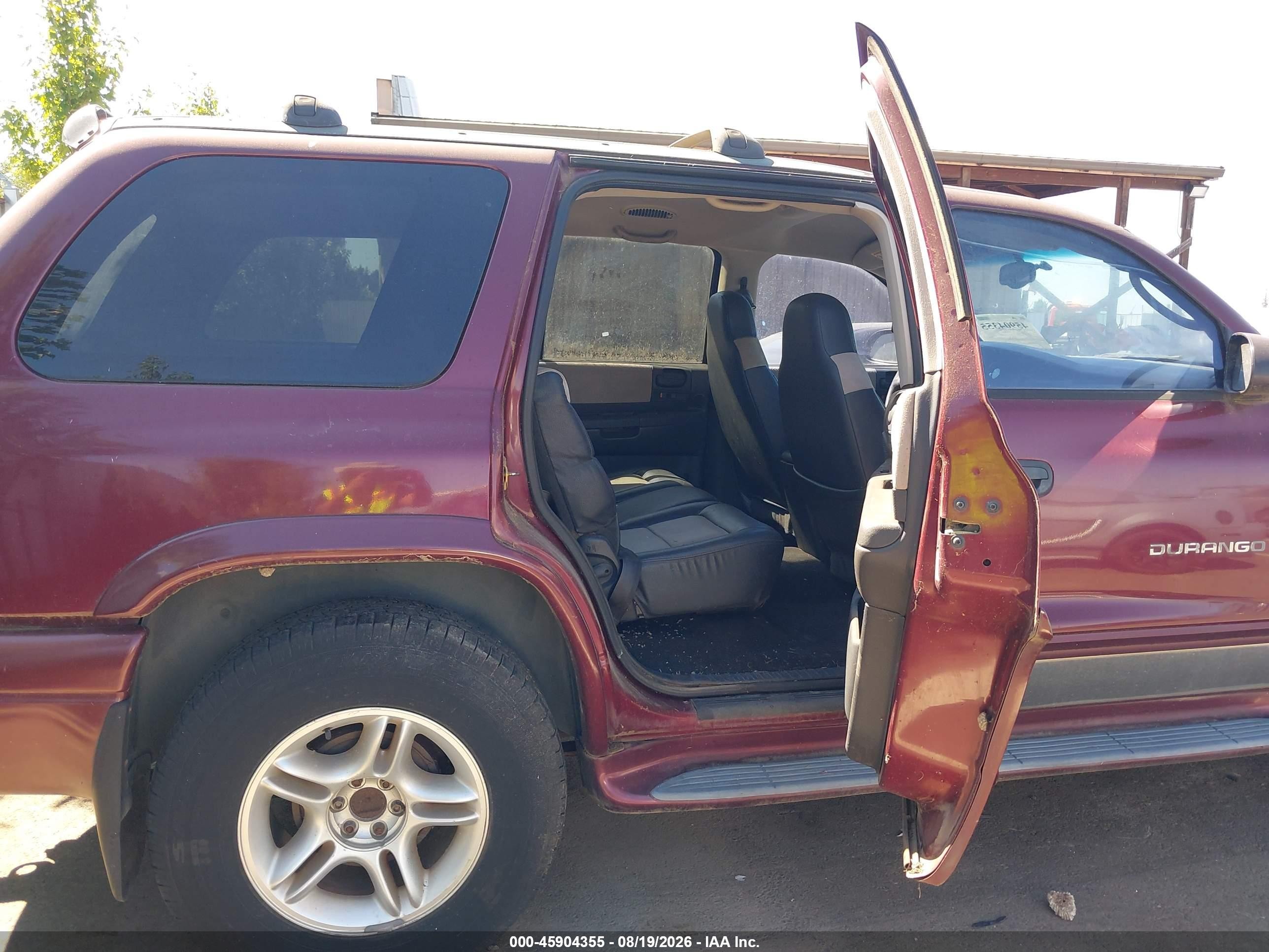 2001 Dodge Durango Slt Red vin: 1B4HS28ZX1F608342