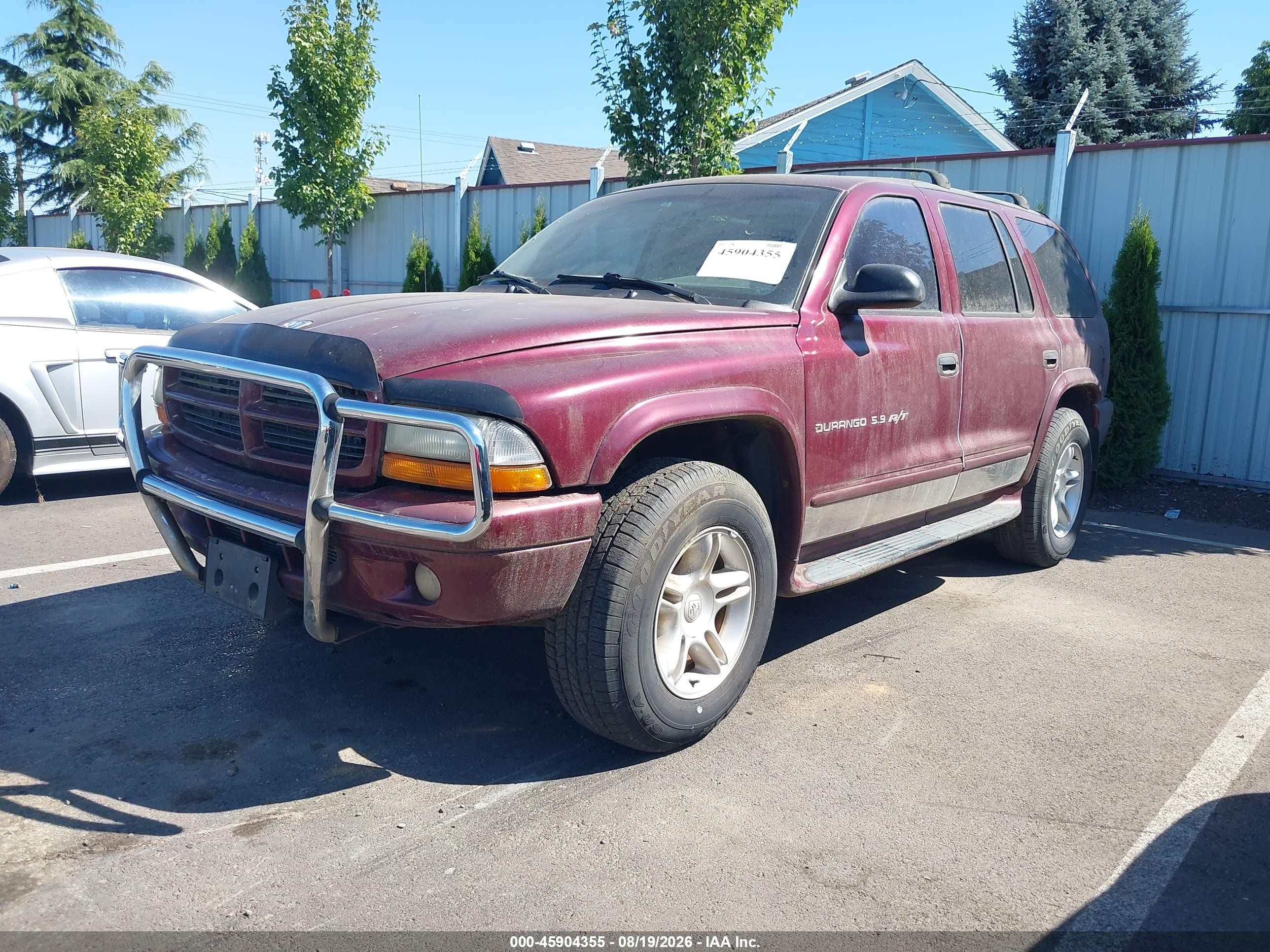 2001 Dodge Durango Slt Red vin: 1B4HS28ZX1F608342