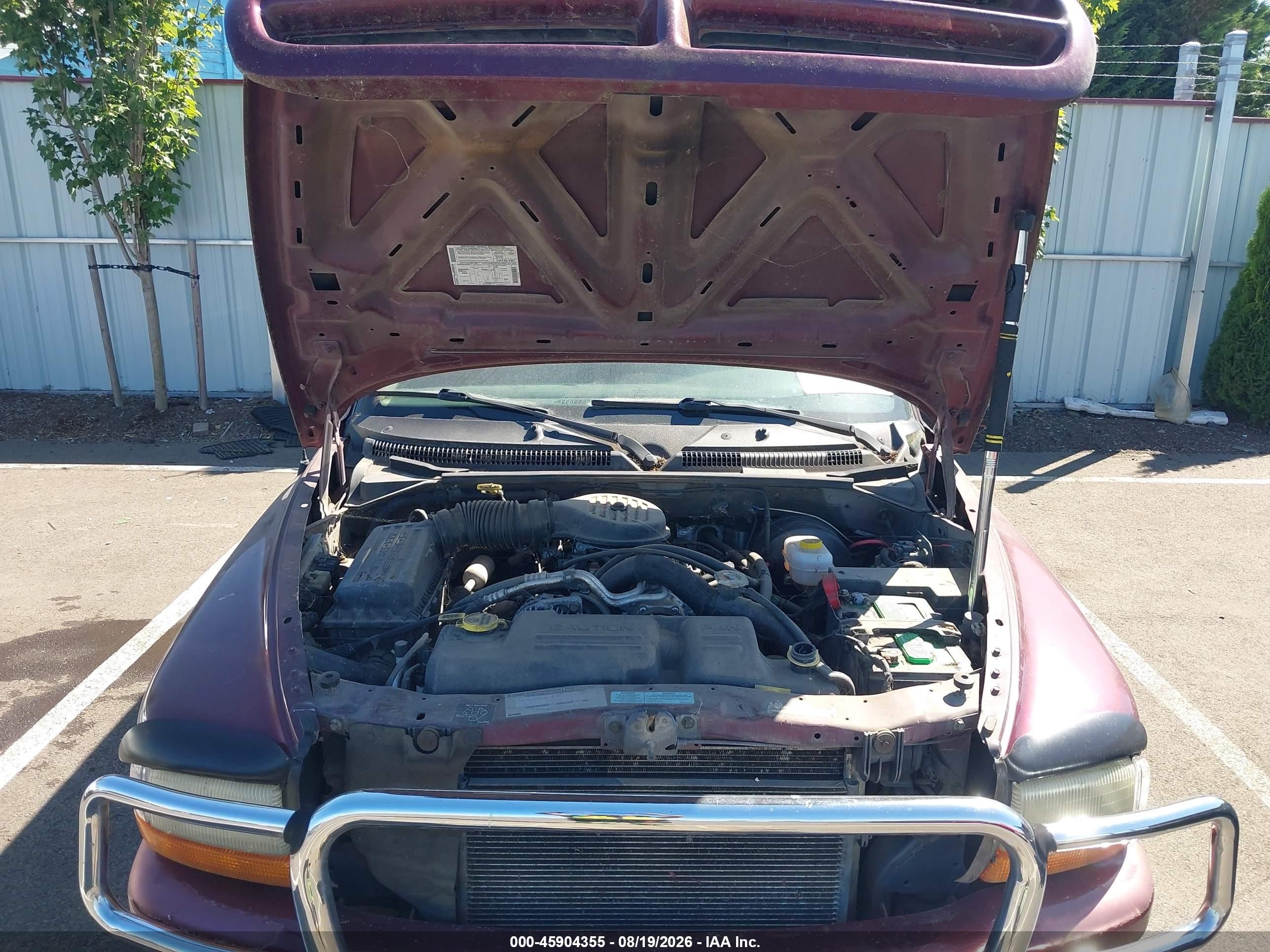 2001 Dodge Durango Slt Red vin: 1B4HS28ZX1F608342