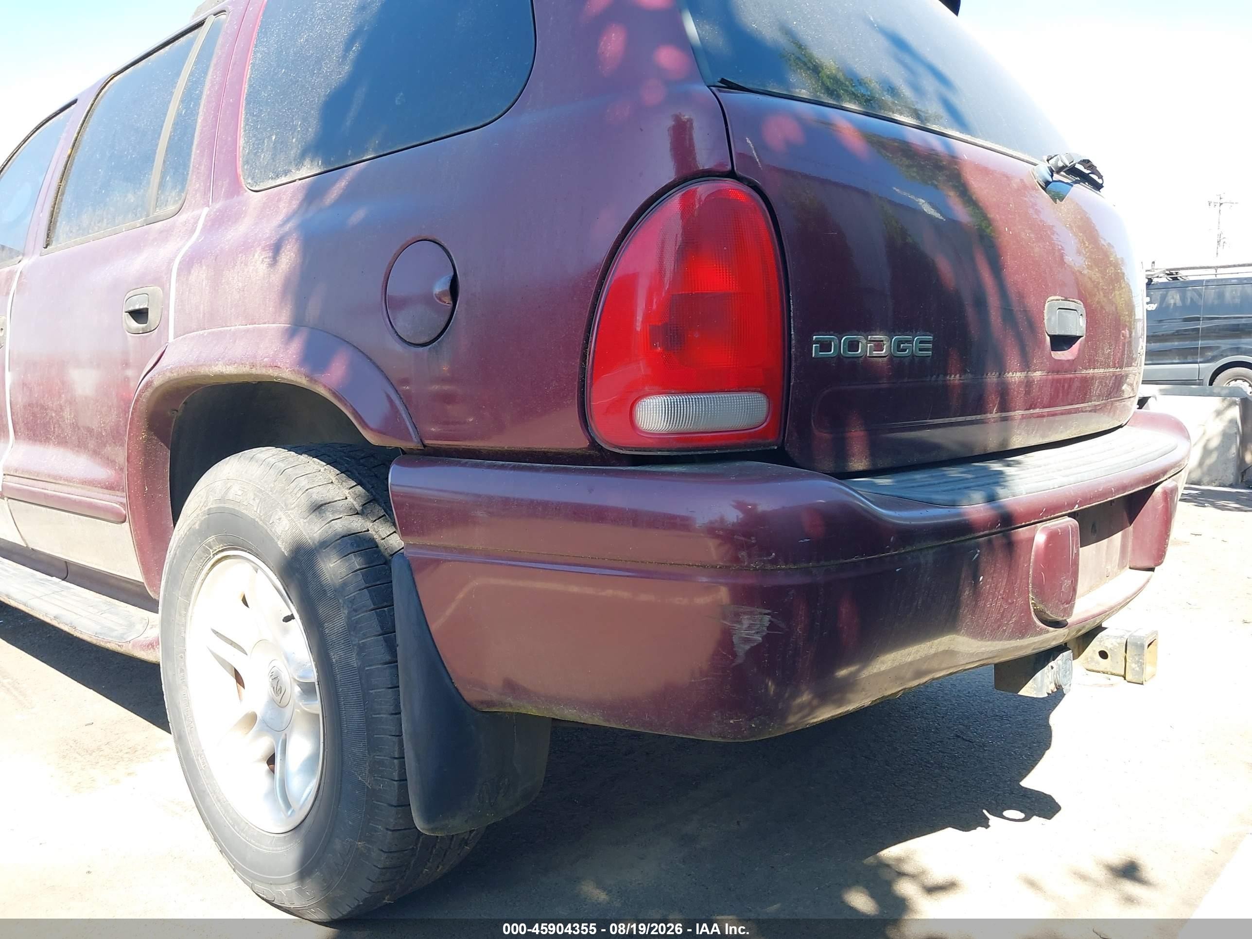 2001 Dodge Durango Slt Red vin: 1B4HS28ZX1F608342