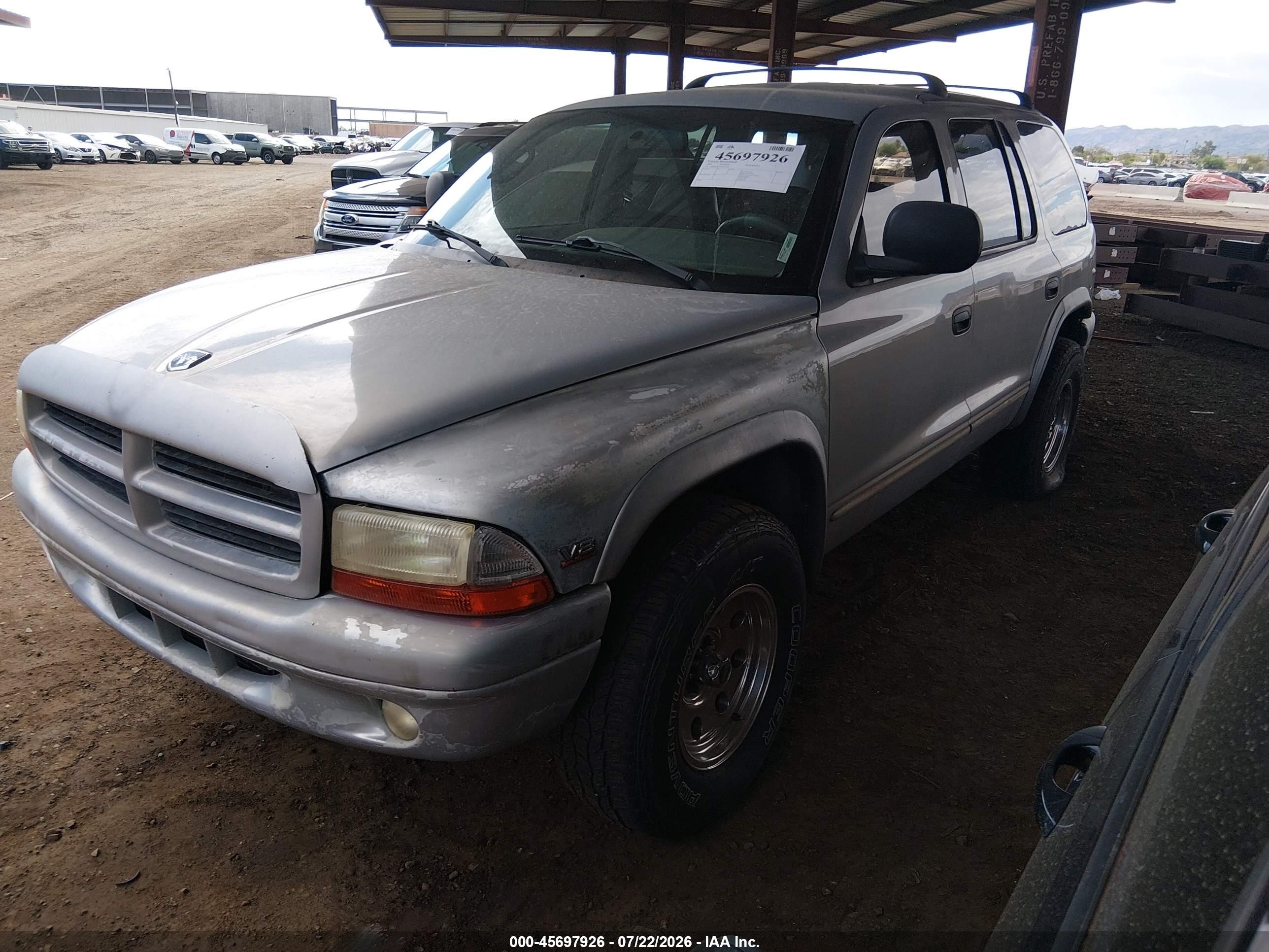 1999 Dodge Durango   Silver vin: 1B4HS28ZXXF527463