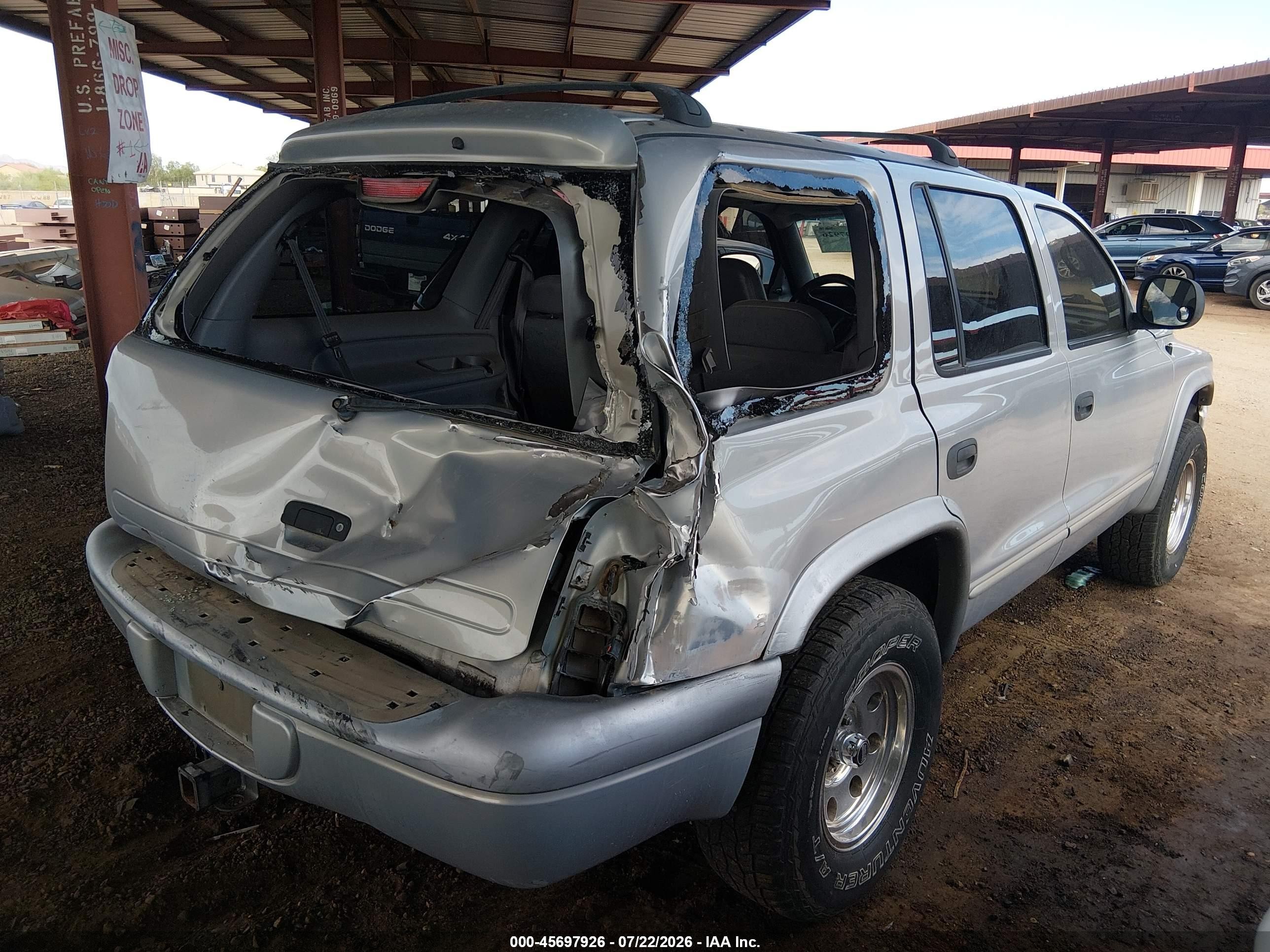 1999 Dodge Durango   Silver vin: 1B4HS28ZXXF527463