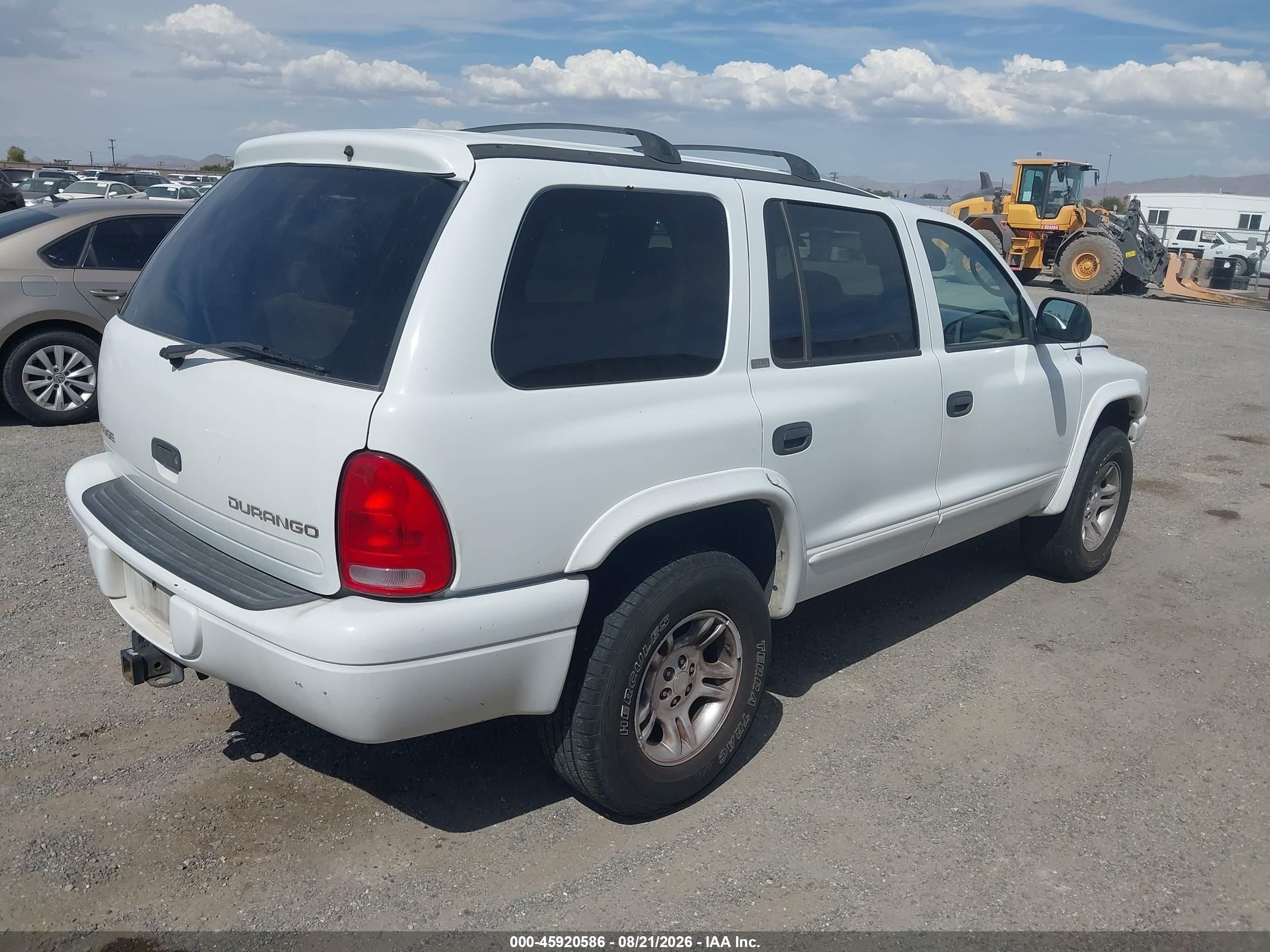 2002 Dodge Durango Slt White vin: 1B4HS48N02F166018