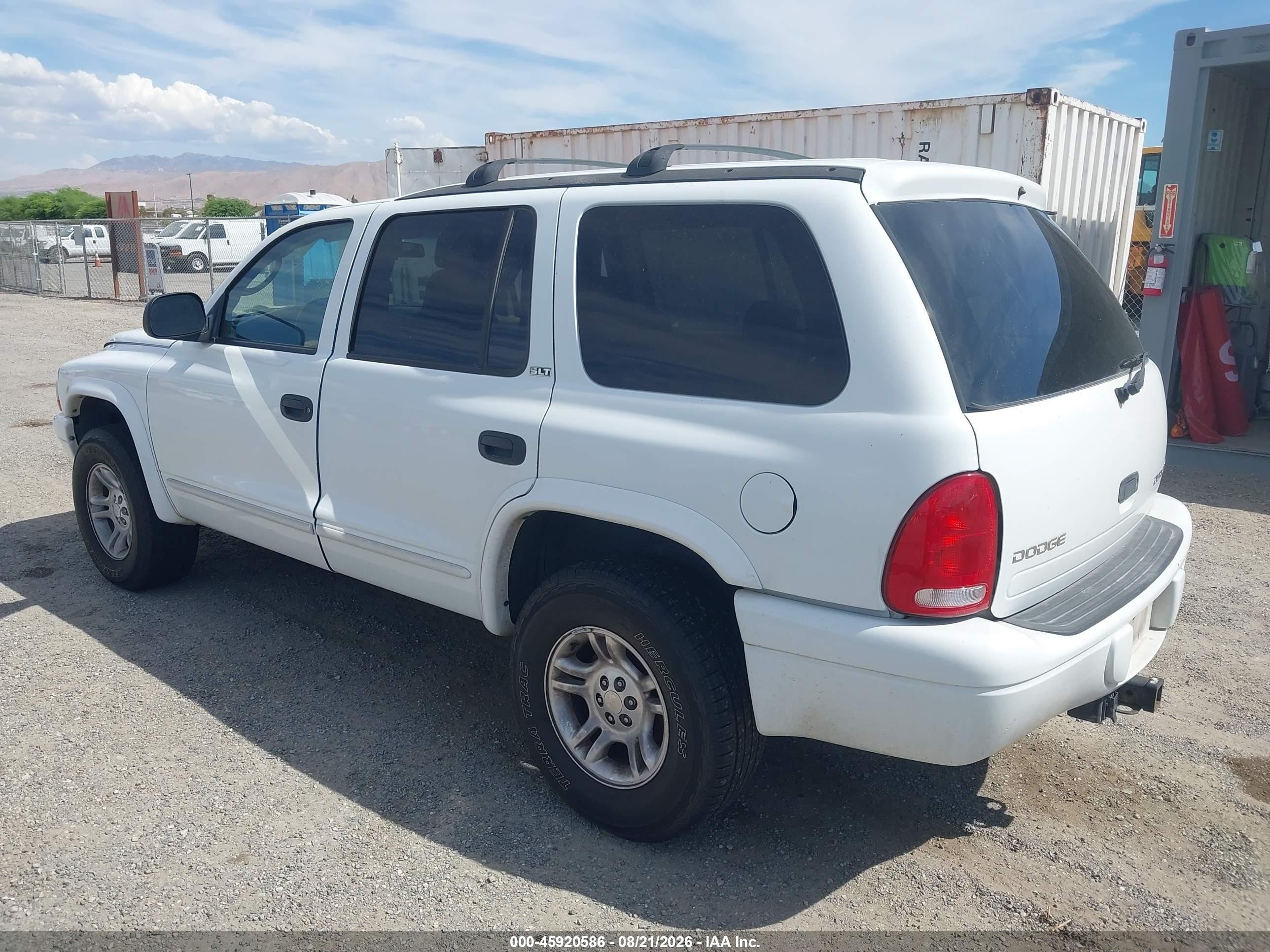 2002 Dodge Durango Slt White vin: 1B4HS48N02F166018