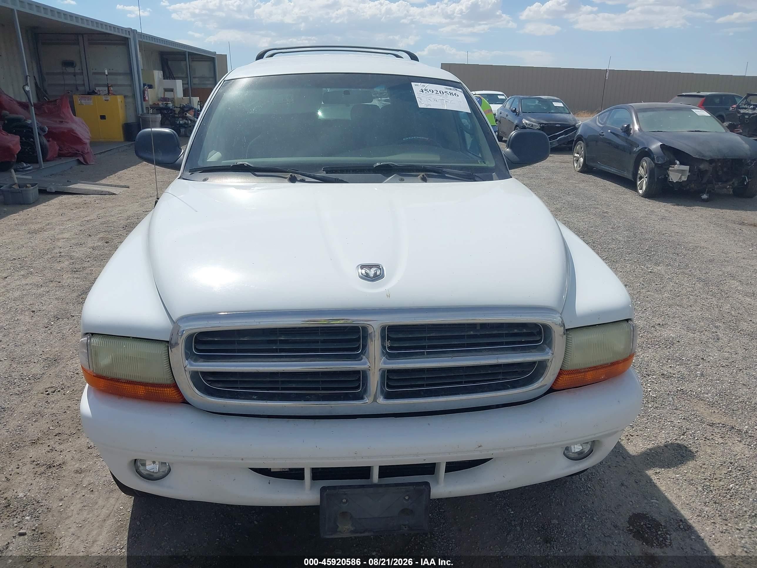 2002 Dodge Durango Slt White vin: 1B4HS48N02F166018